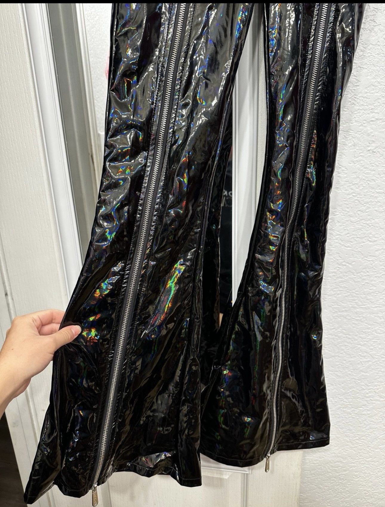 Killstar Flare Holographic Leggings Size 25" / US 0 / IT 36 - 3 Thumbnail