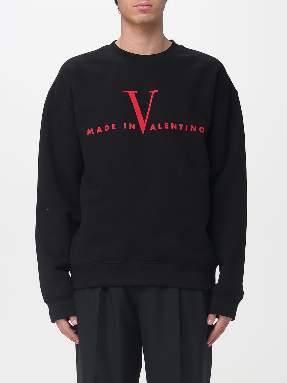 Valentino Valentino Sweatshirt Men Black Size US M / EU 48-50 / 2 - 1 Thumbnail