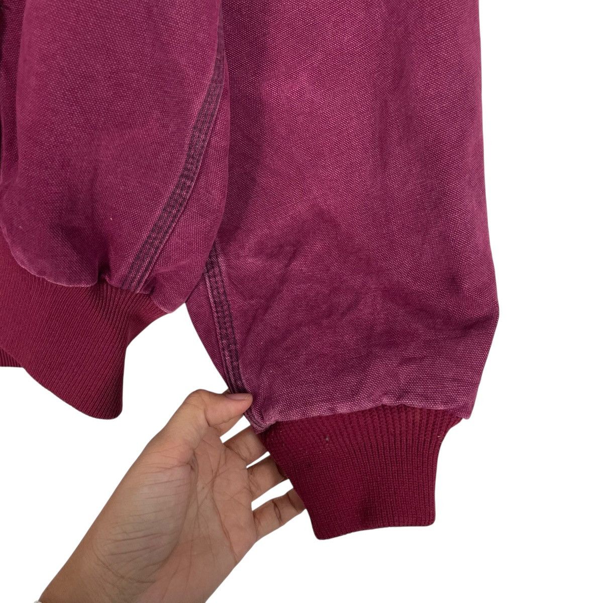 Vintage 80s Carhatt Detroit Duck Canvas Maroon Jacket