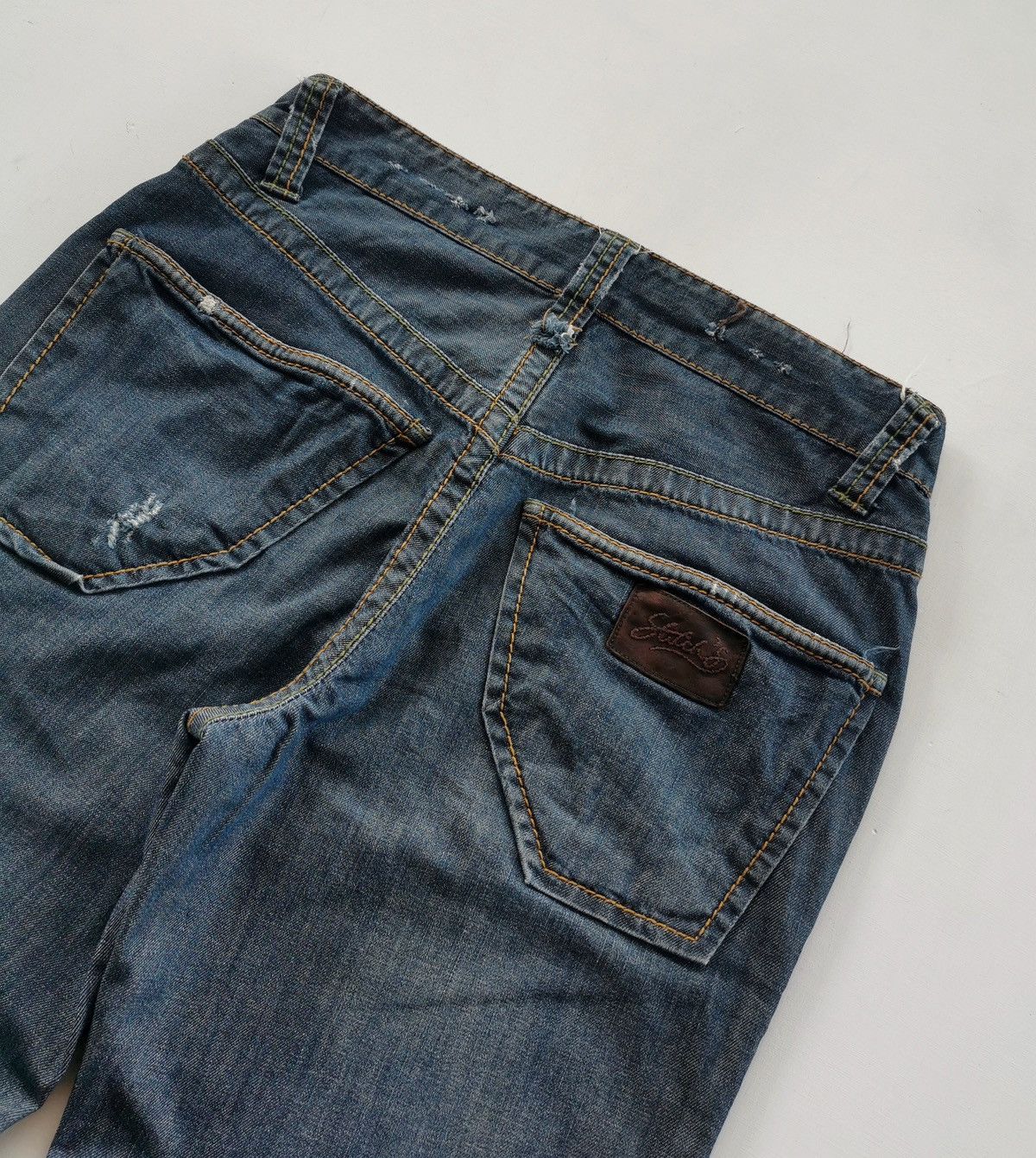 Stitch's Jeans Loose Bootcut Stitch Alabama Thunder Distressed Jeans Size US 30 / EU 46 - 7 Thumbnail