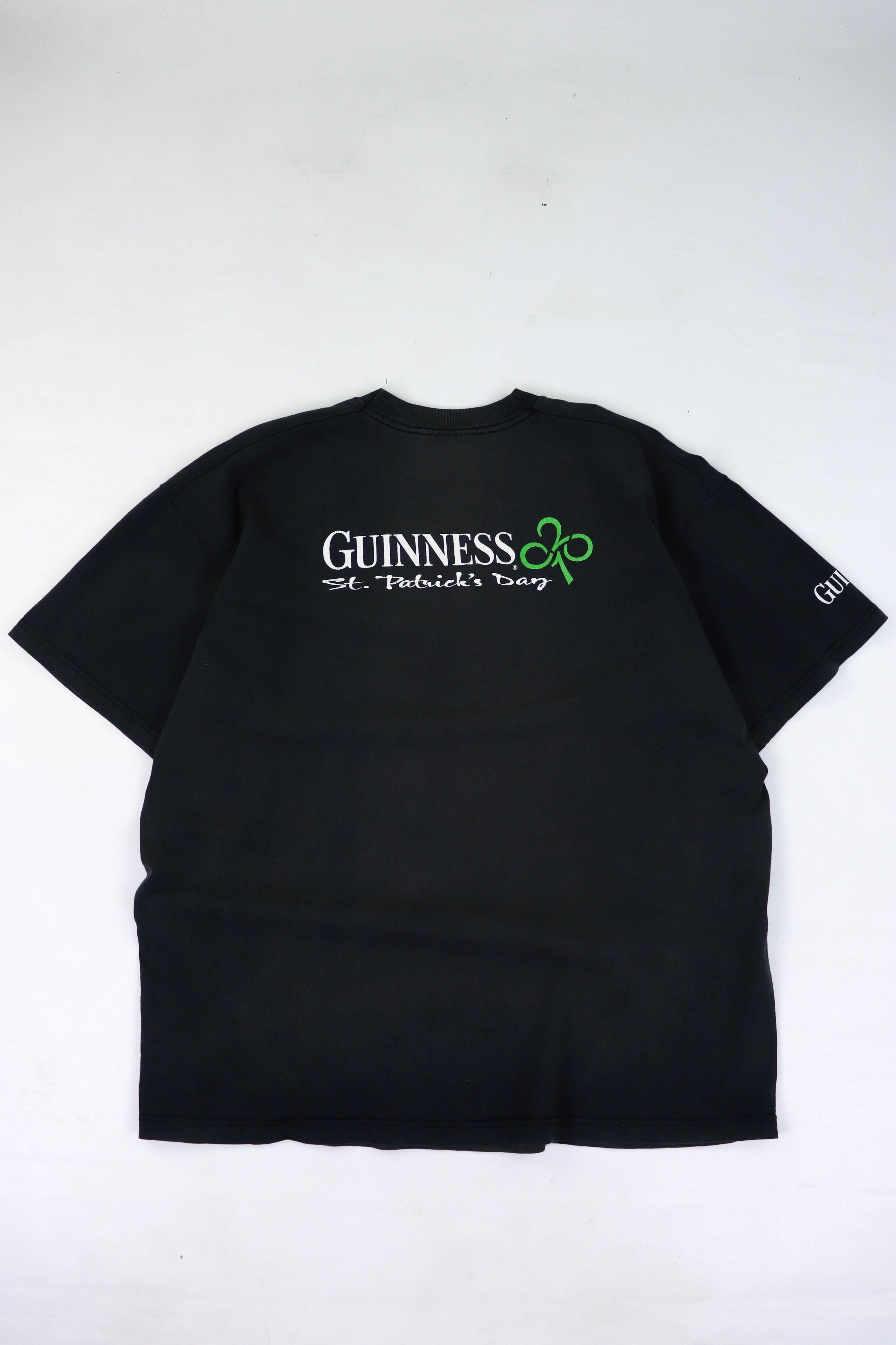 Vintage Guinness 00s Vintage Distressed Sun Faded Graphics T-shirt Size US XL / EU 56 / 4 - 2 Thumbnail