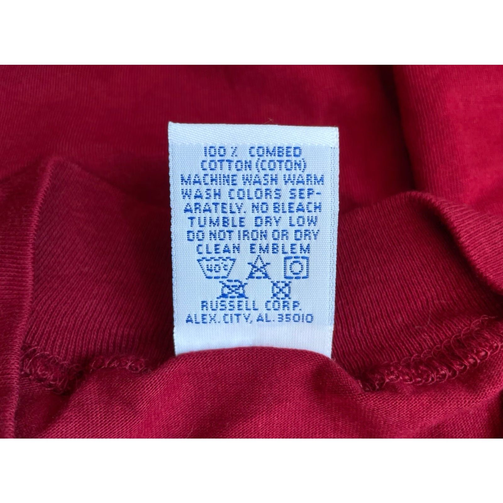 Russell Athletic VINTAGE Russell Athletic Mock Turtleneck Shirt Mens L Red 90s Deadstock NWOT Cardin... Size US L / EU 52-54 / 3 - 7 Thumbnail
