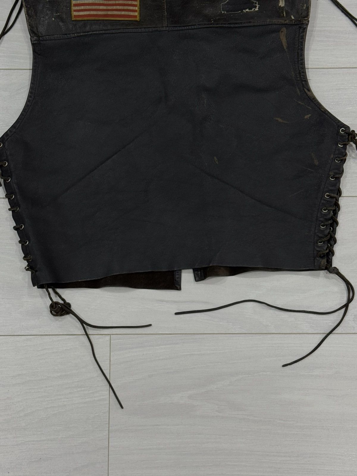 Vintage Vintage Patchwork Early 80s Distressed Harley Davidson Vest Size US S / EU 44-46 / 1 - 9 Thumbnail