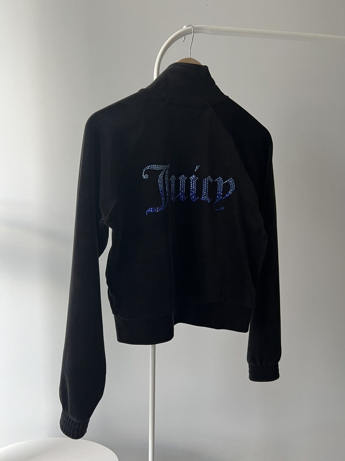 Juicy Couture Juicy Couture Women's Black Madison Hoodie Velour Medium Size M / US 6-8 / IT 42-44 - 7 Thumbnail