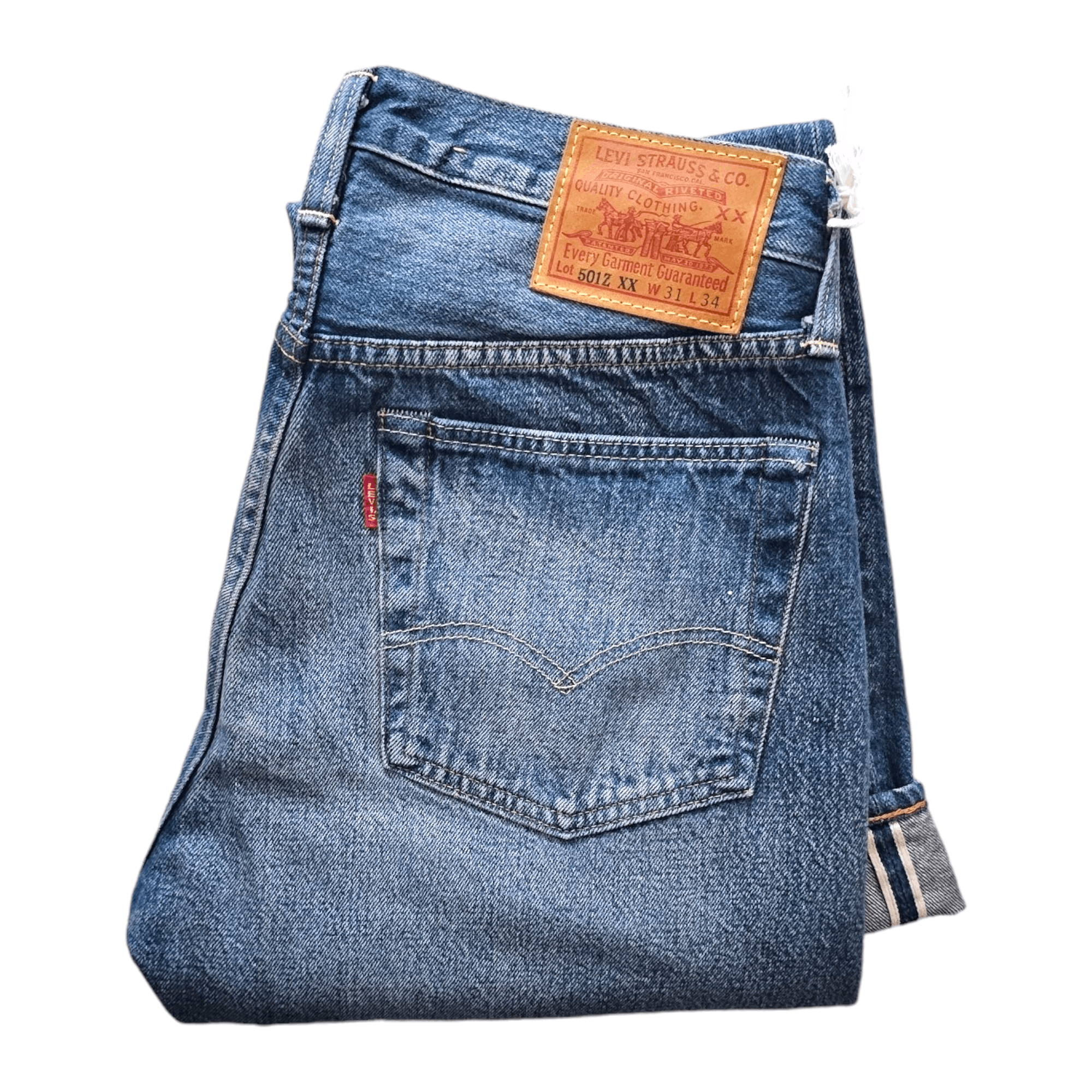 image of Levis Vintage Clothing Lvc Levi's Vintage Clothing 1954 501 Big E Made In Japan in Blue (Size 31)