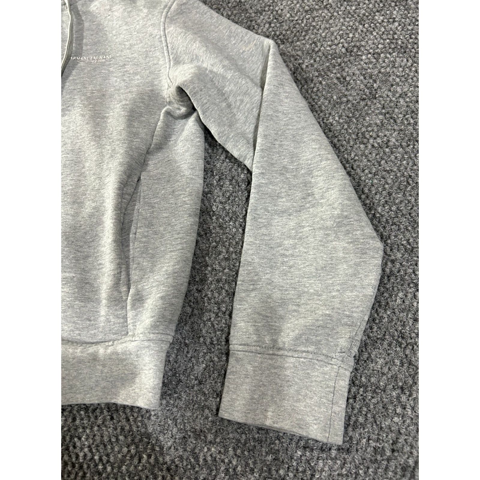 Armani Exchange Armani Exchange Full Zip Hoodie Womens XS Gray Logo Casual Sweatshirt Size XS / US 0-2 / IT 36-38 - 4 Thumbnail