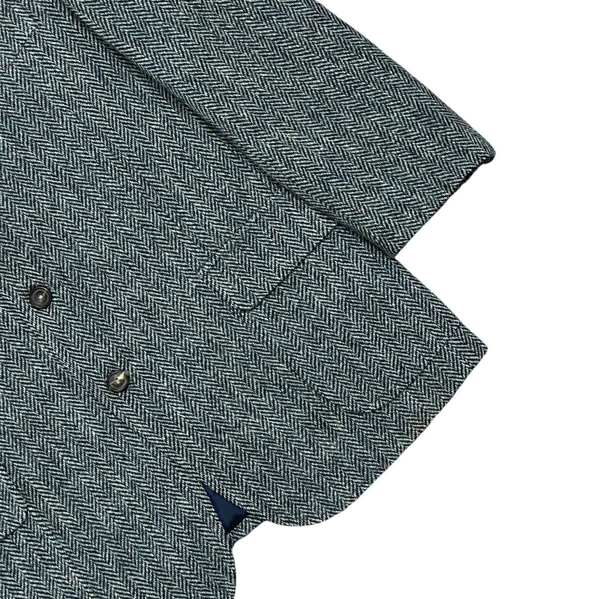 Harris Tweed Vintage Harris Tweed Vightex Custom Herringbone Wool Blazer Size 42R - 3 Thumbnail