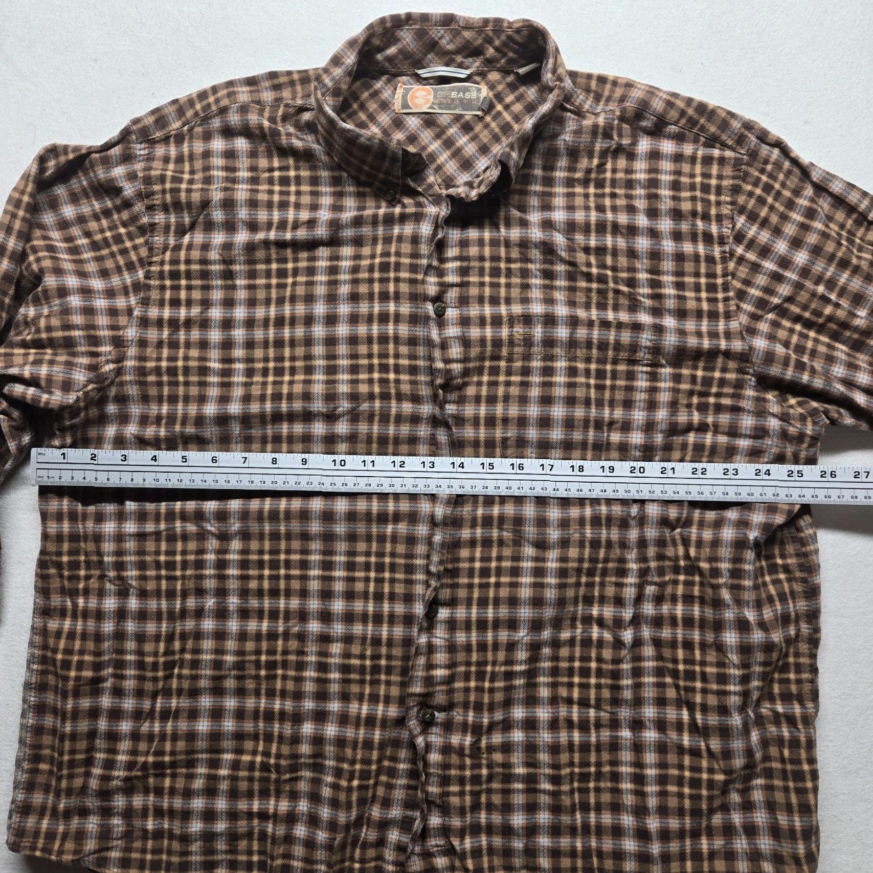Vintage VINTAGE G.H. BASS & CO. Plaid Shirt Adult Men's Large Brown Casual Button-up Long Sleeve Size US XXL / EU 58 / 5 - 5 Thumbnail