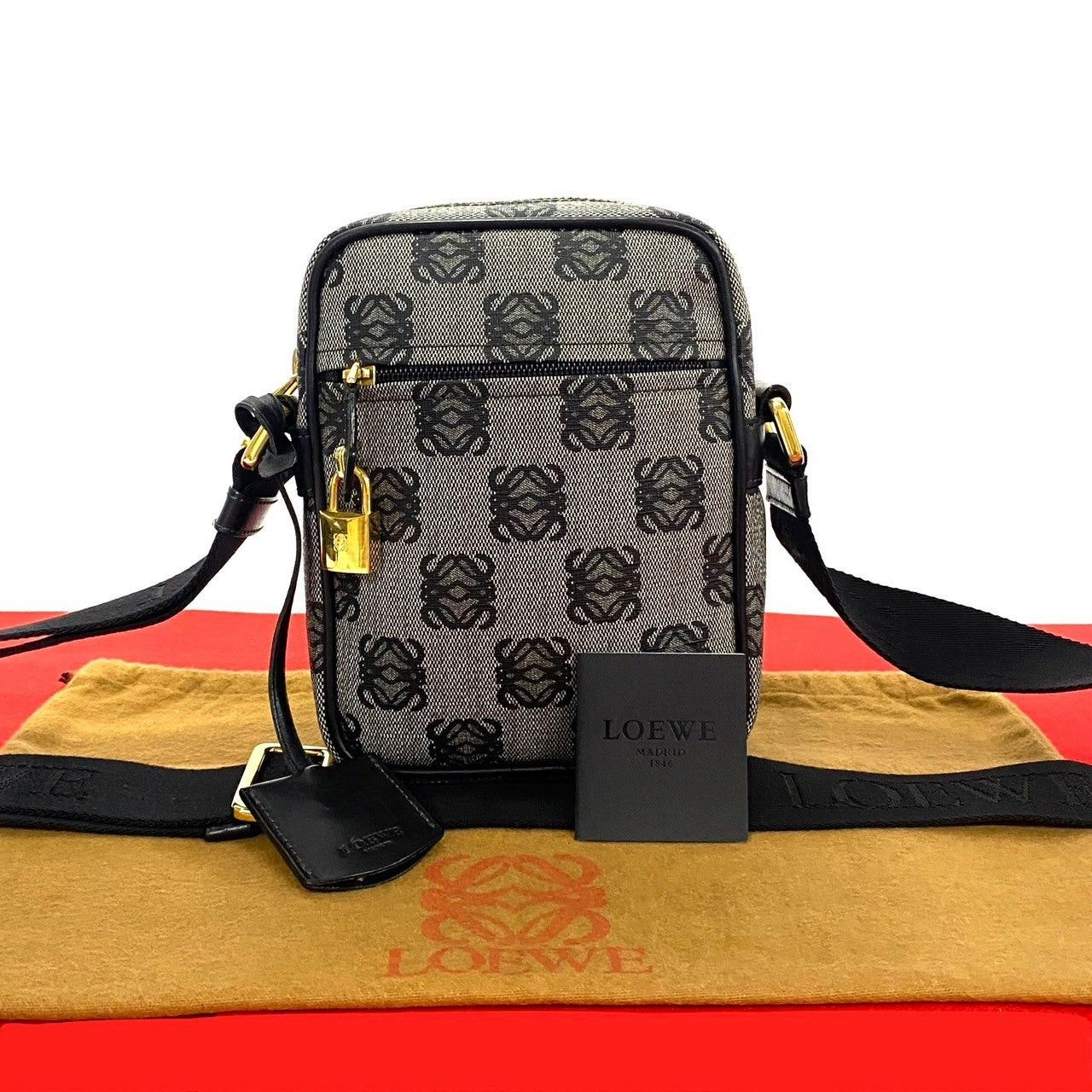 Loewe Loewe Shoulder Bag Black Leather Size ONE SIZE - 1 Thumbnail