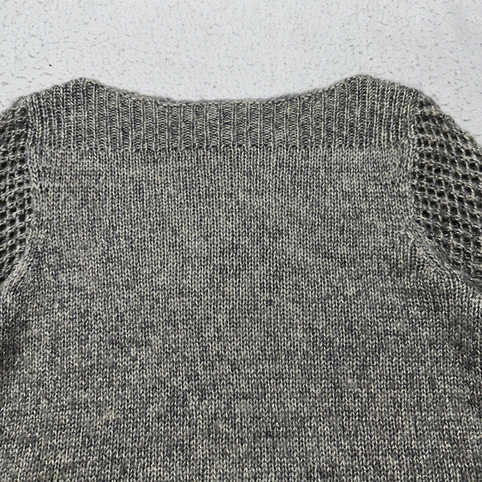 Tommy Bahama Tommy Bahama Small Wool Sweater Sparkle Open Knit Sleeve Size S / US 4 / IT 40 - 2 Thumbnail