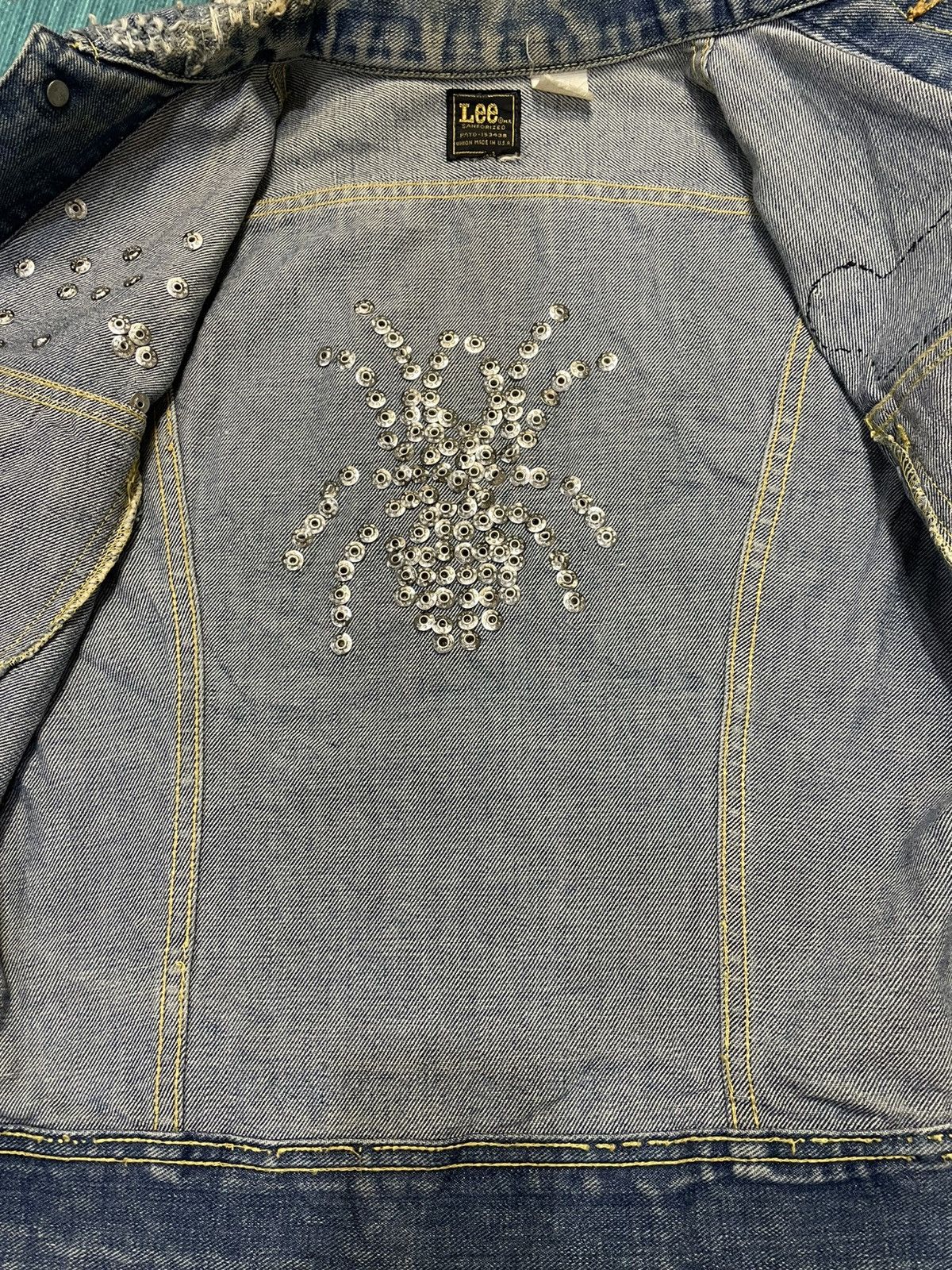 Lee Vintage 90s Lee Denim Jacket Custom Peace Maker Made In USA Size US S / EU 44-46 / 1 - 9 Thumbnail