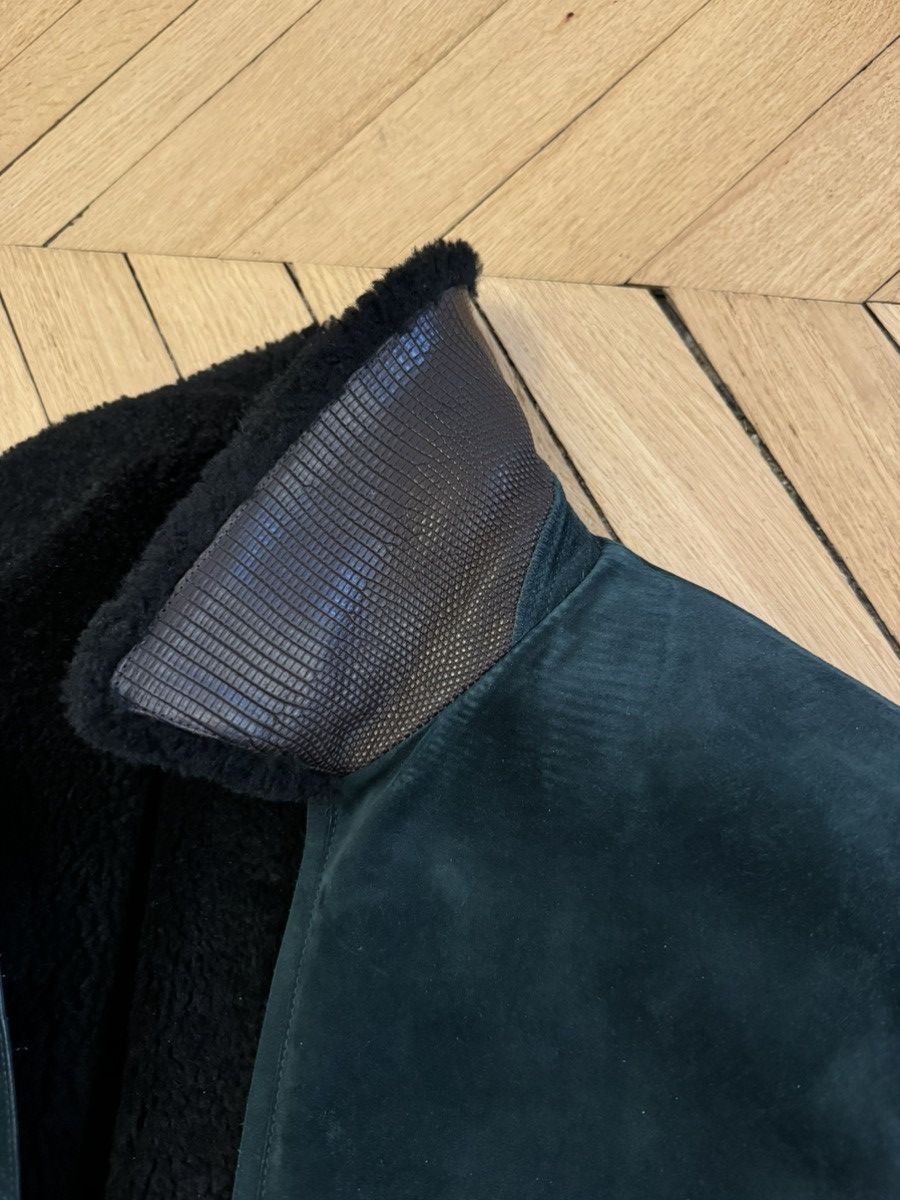 Berluti Berluti Lizard Trimmed Shearling Jacket Size US M / EU 48-50 / 2 - 7 Thumbnail