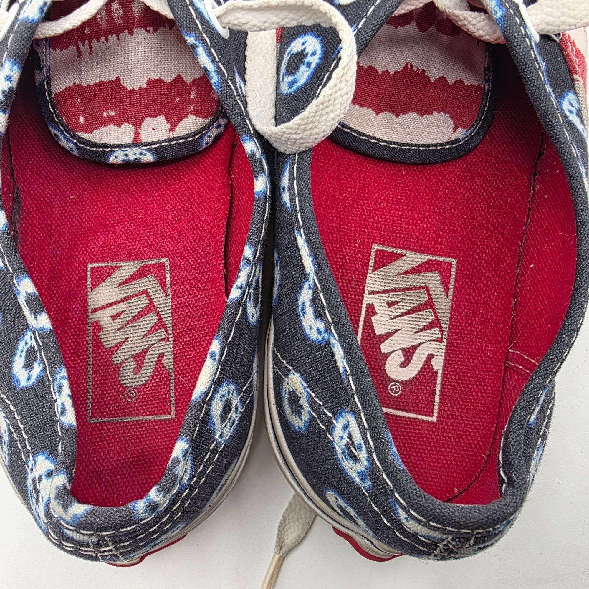 Vans Vans Authentic Dyed Dots & Stripes Womens Size 7 Red White B Size US 7 / IT 37 - 9 Thumbnail
