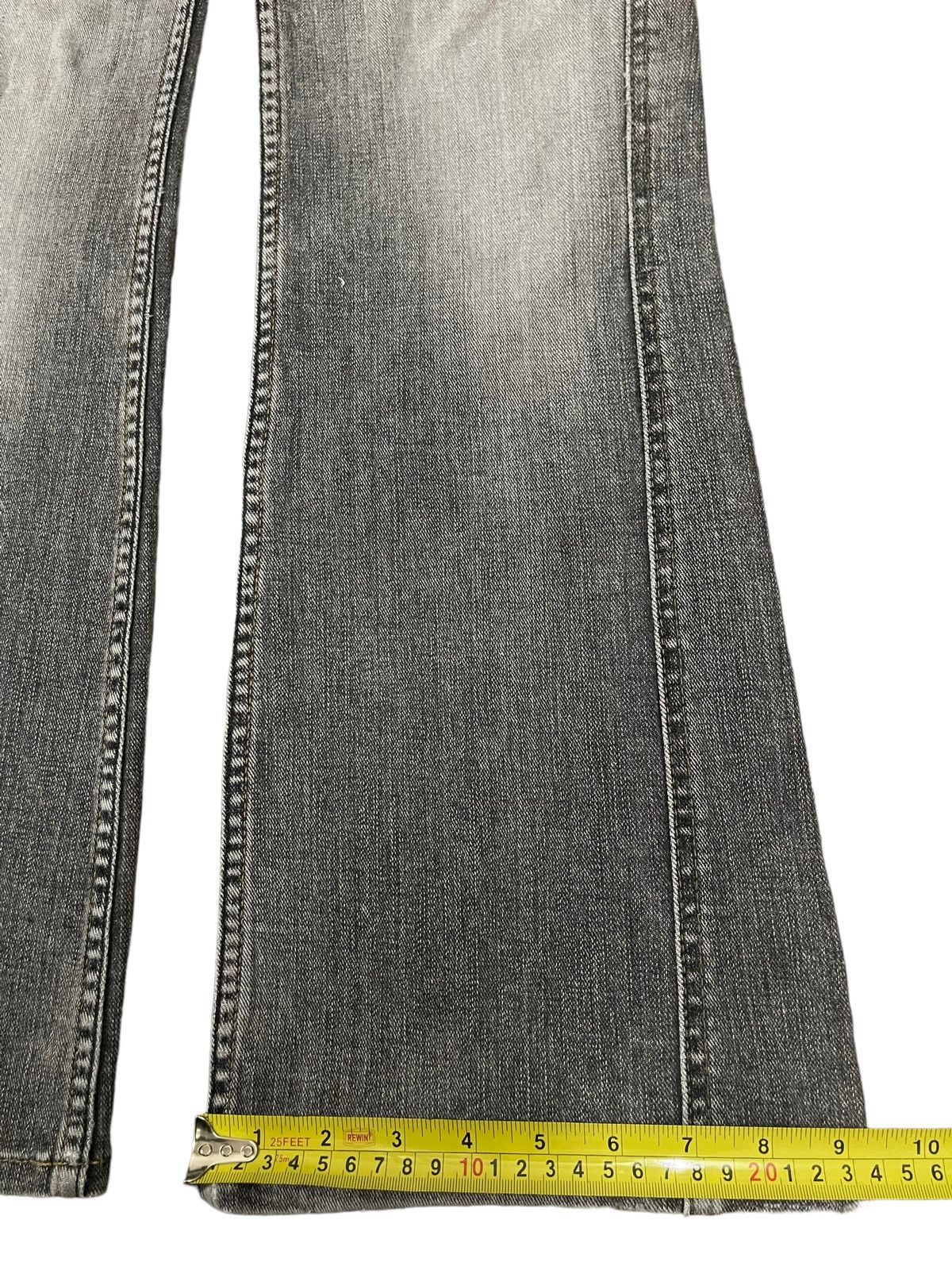 If Six Was Nine Vintage Japanese Brand Bleached Faded Wash Style Flare Jeans Size US 30 / EU 46 - 16 Thumbnail