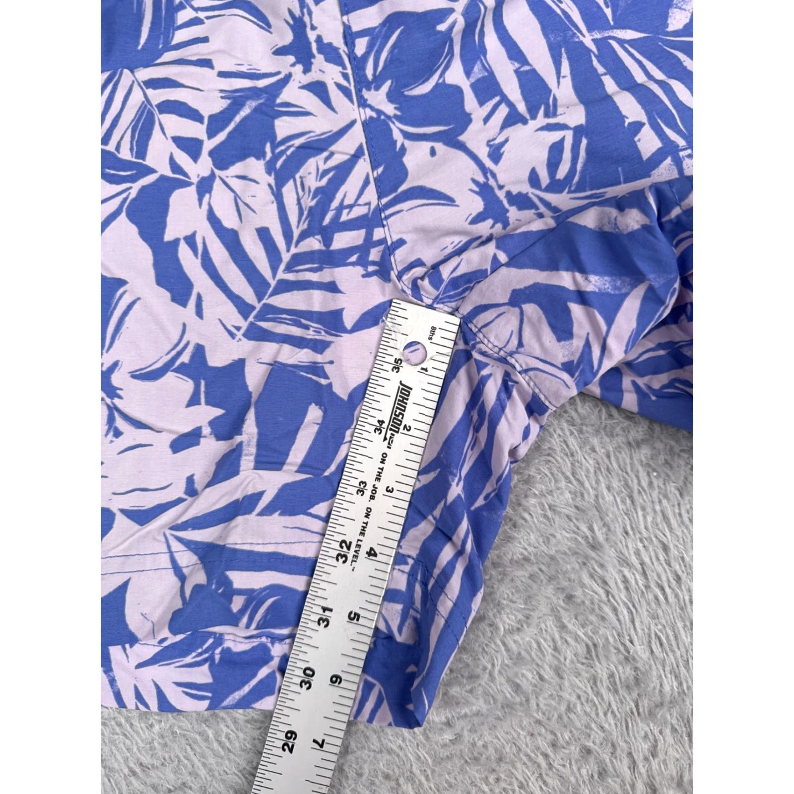 Pinko Columbia Shorts Men Small Pink Blue Floral PFG Elastic Nylon Fishing Boating Size US 29 - 6 Thumbnail