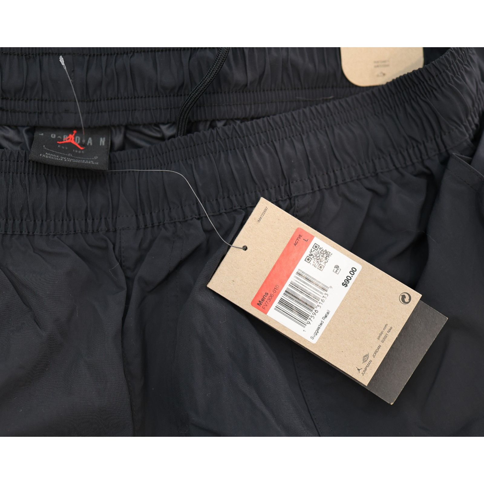 Nike NIKE Jordan Essential Black Woven Pants FV7306 010 Sz L $90 Size US 36 / EU 52 - 5 Thumbnail