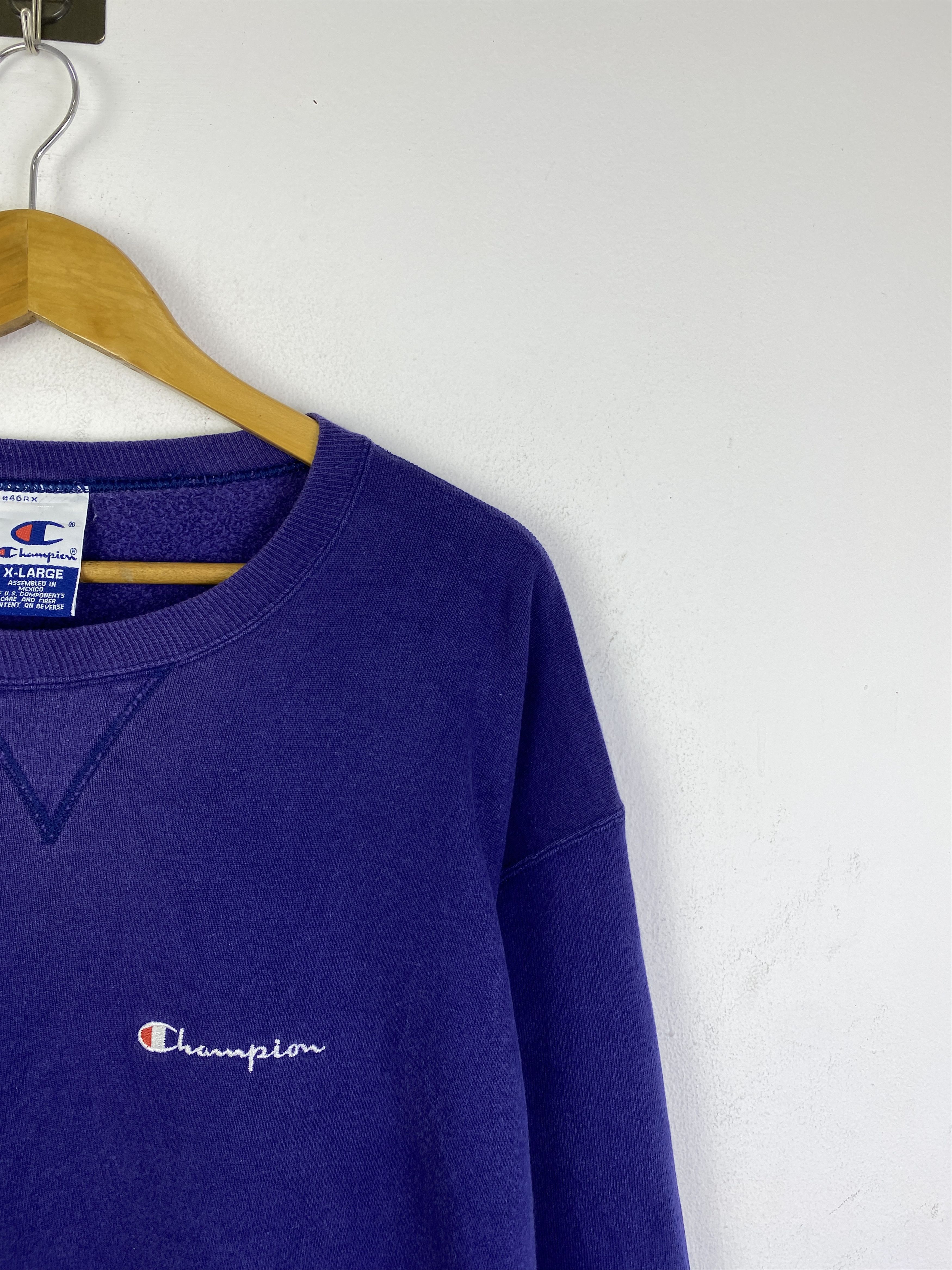 Champion Vintage Champion Plain Pullover Crewneck Sweatshirt SH0260 Size US XL / EU 56 / 4 - 8 Thumbnail