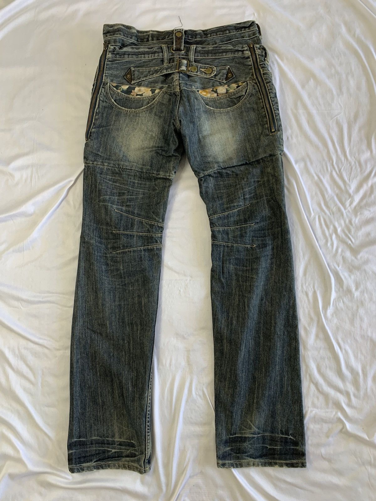 PPFM PPFM double waist punk distressed denim jeans Size US 32 / EU 48 - 7 Thumbnail
