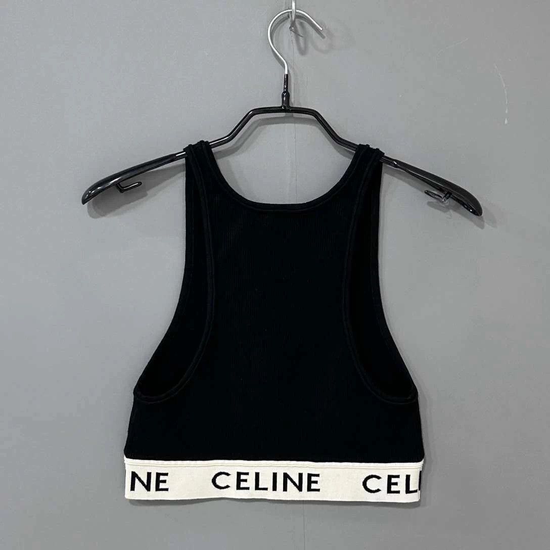 Celine Celine Black Logo Knit Vest M Size M / US 6-8 / IT 42-44 - 2 Thumbnail