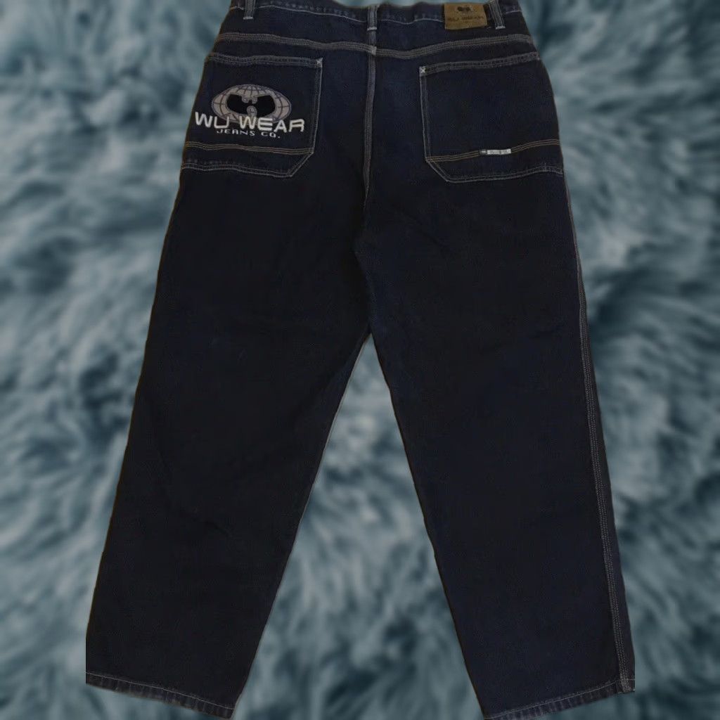Vintage VINTAGE Wu Wear 90s Denim Jeans Baggy 40/31 Blue Hip Hop NYC Rap Distressed Relaxed Men's Jeans Size US 40 / EU 56 - 1 Thumbnail