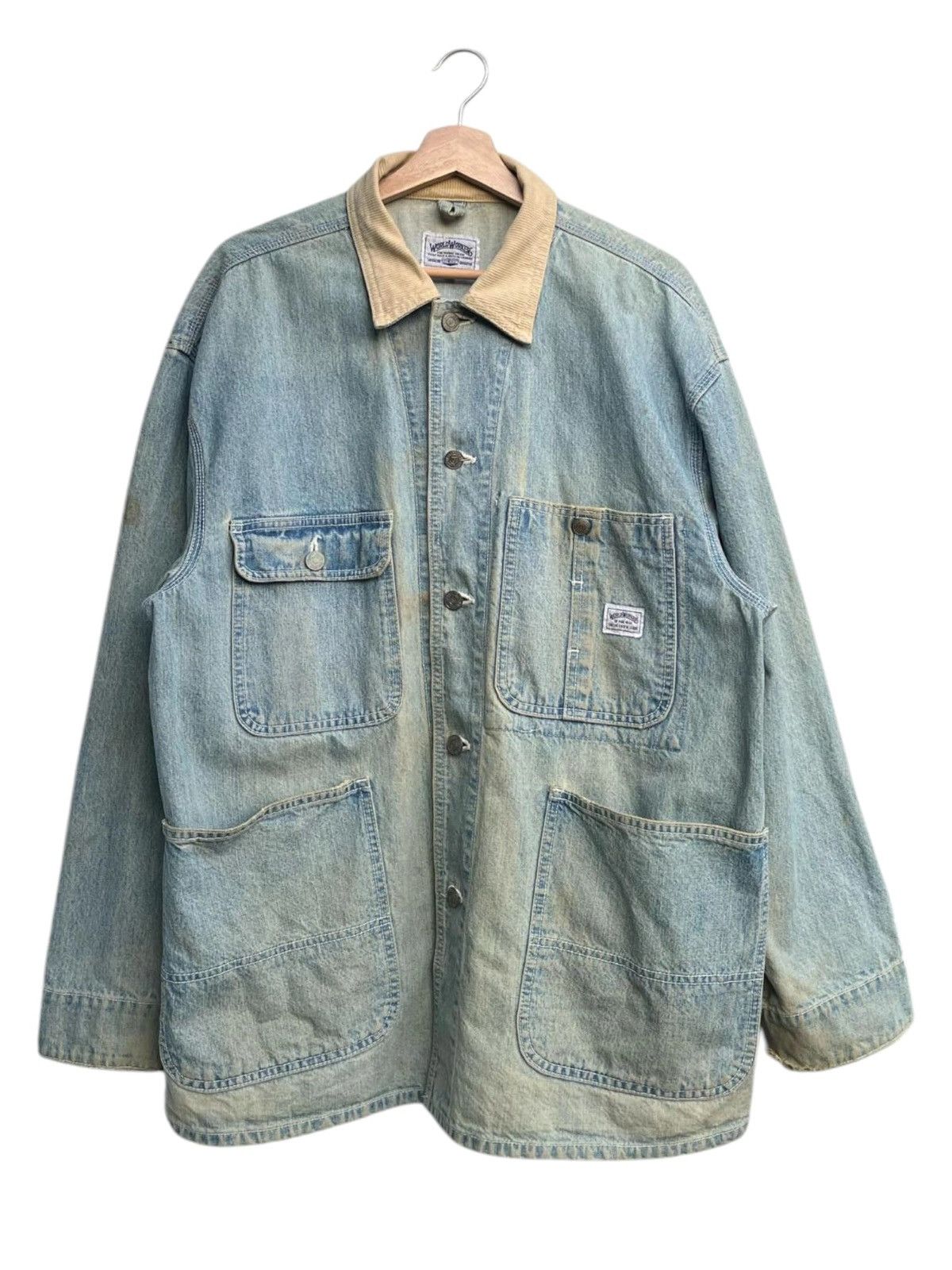 Vintage 70's Big John World Workers Denim Chore Jacket
