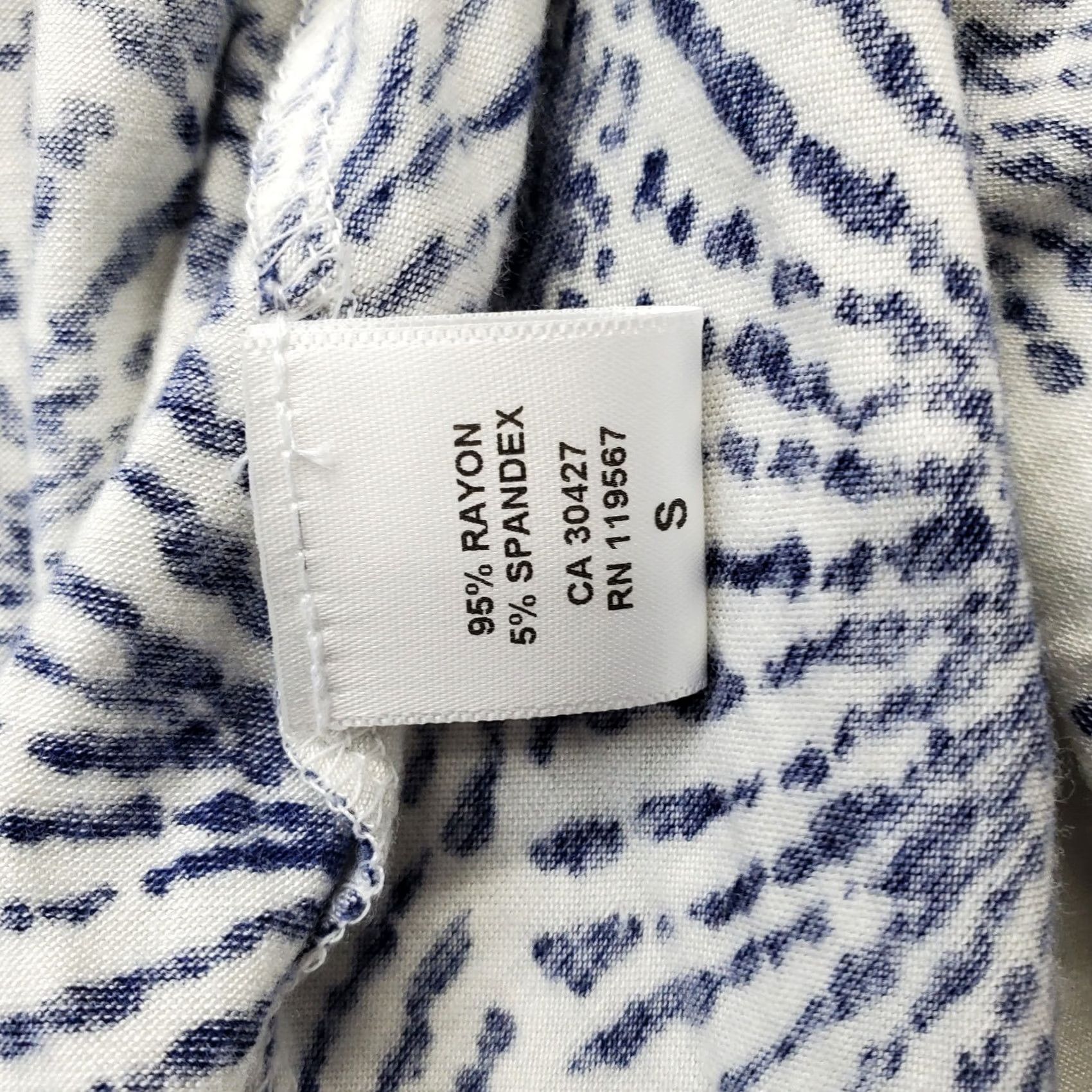 Vintage Pally Maxi Dress Womens Size S Blue White Printed Sleeveless Deep V-Neck Backless Size S / US 4 / IT 40 - 4 Thumbnail