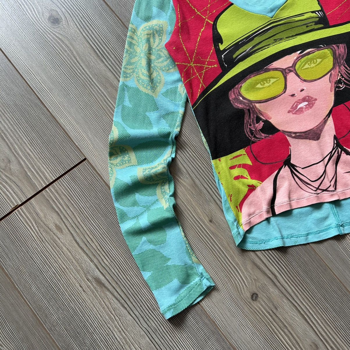 Custo Barcelona Rare Custo Barcelona Vintage Printed Y2K Long Sleeve Top Size M / US 6-8 / IT 42-44 - 4 Thumbnail