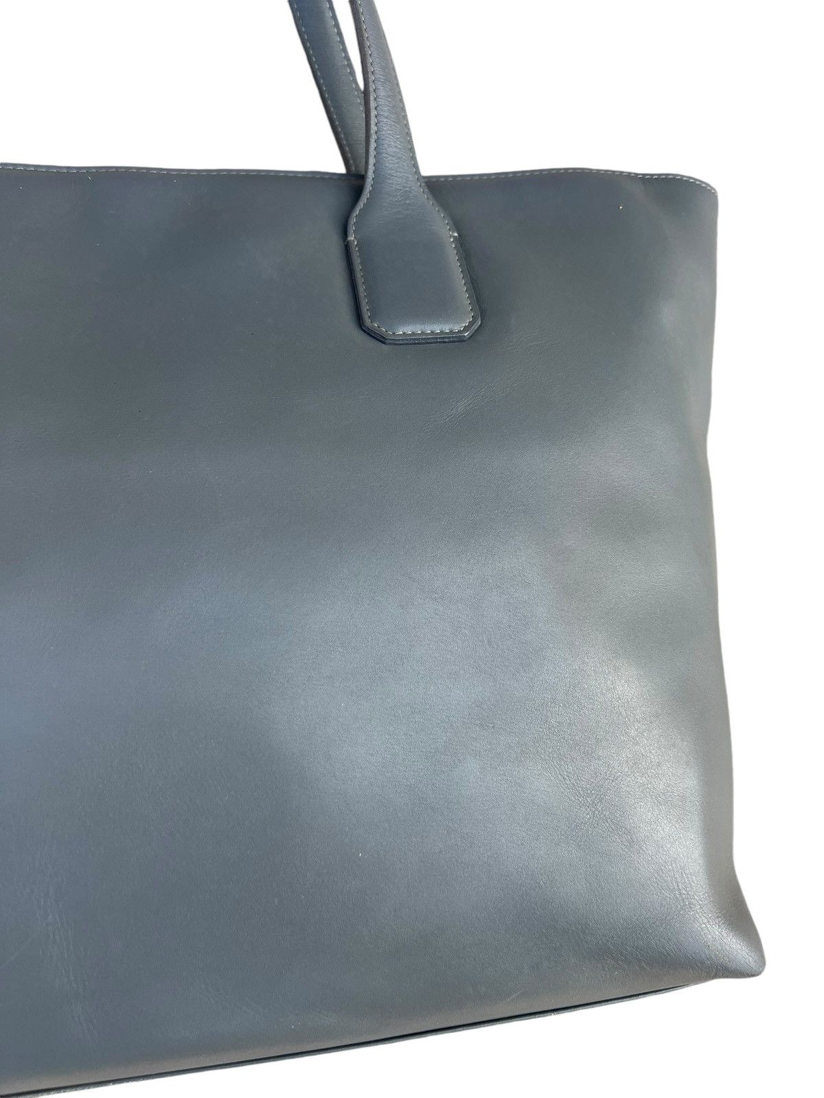 Japanese Brand × Leather THE PITH Japan Distress Muddy Patina Leather Tote Bag Size ONE SIZE - 8 Thumbnail