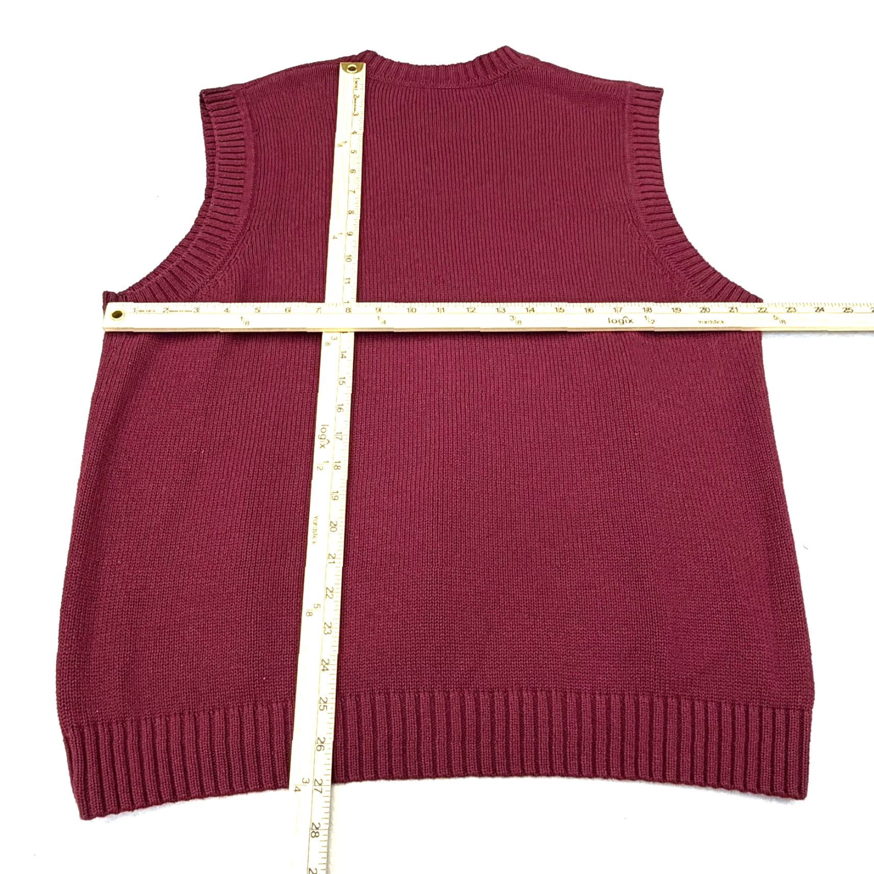 Vintage VINTAGE Ivy Crew Red Sweater Vest Australian Knit Men's L Cotton V-Neck Sleeveless Solid Knit 70s 80s Work Casual Business Womens Mens Size US L / EU 52-54 / 3 - 5 Thumbnail