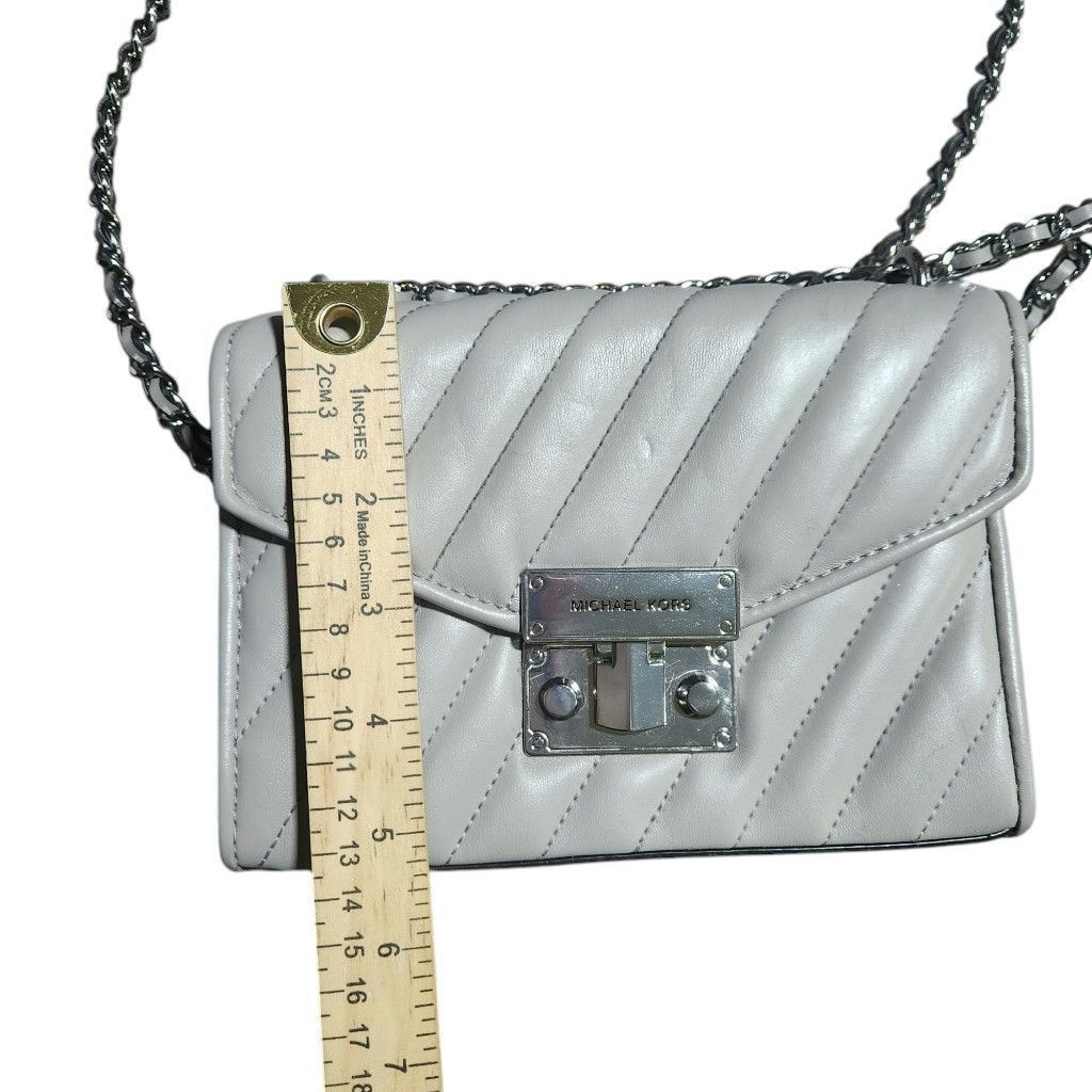 Michael Kors Michael Kors Quilted Crossbody Bag Grey Size ONE SIZE - 12 Thumbnail