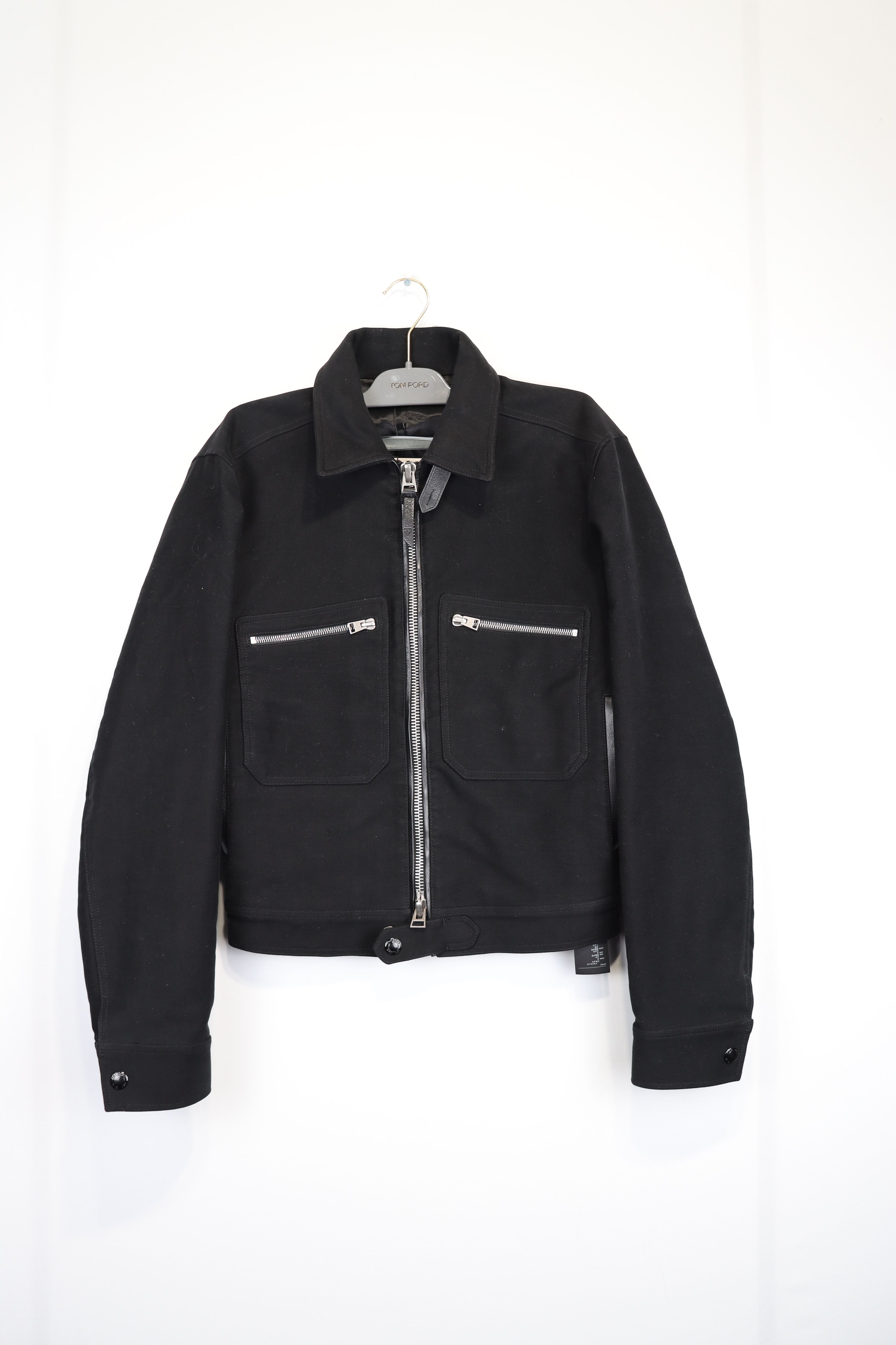 Tom Ford o1rshd1 Blouson Zip Jacket in Black Size US M / EU 48-50 / 2 - 2 Thumbnail