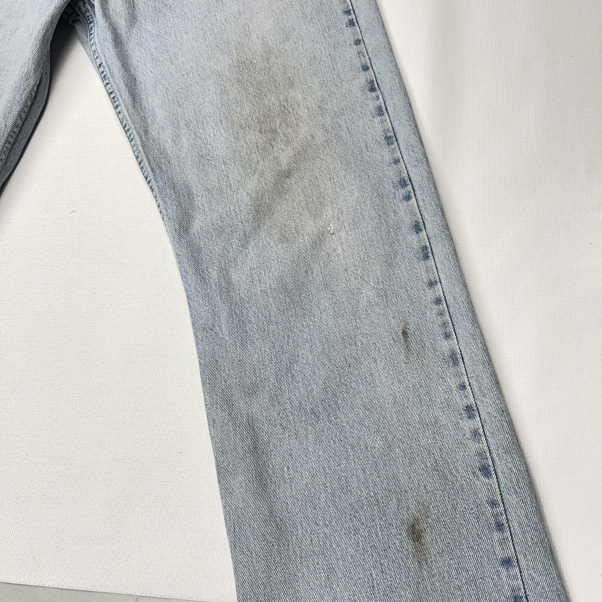 Levi's × Vintage Levis 505 Jeans Blue Straight Regular Fit Denim Y2K Size US 34 / EU 50 - 4 Thumbnail