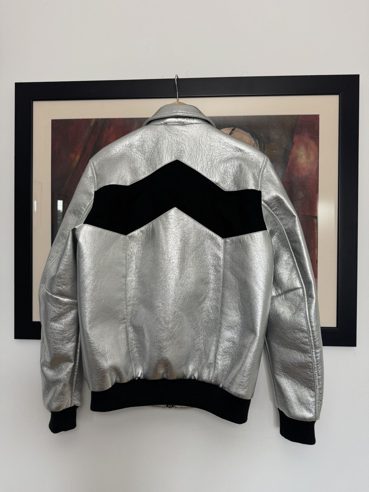 Zara Zara Silver Zip Jacket Avant Garde Rare Designer Vibe Size US M / EU 48-50 / 2 - 3 Thumbnail