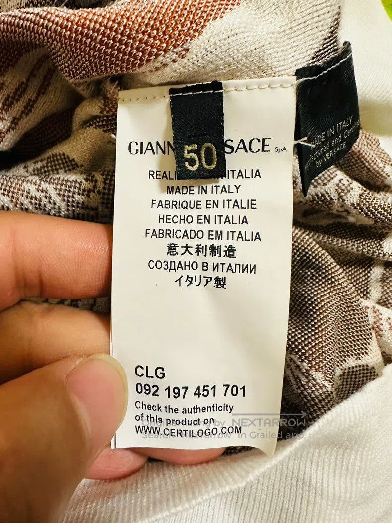 Versace Versace Embroidered knit top Size US L / EU 52-54 / 3 - 7 Thumbnail