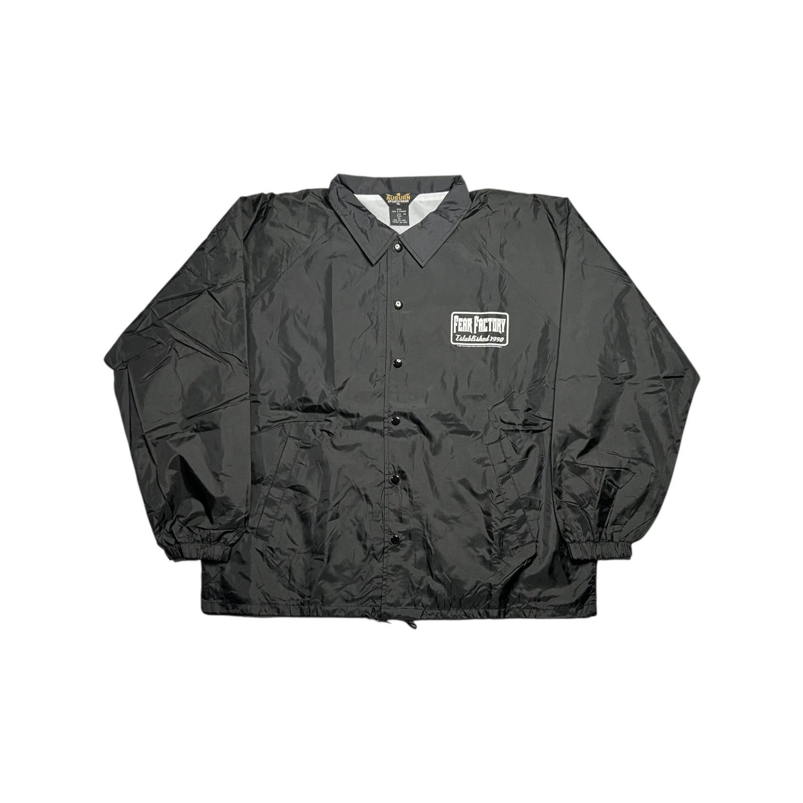 Auburn Sportswear × Band Tees × Vintage Vintage 2001 Fear Factory band coach jacket (XL) Size US XL / EU 56 / 4 - 1 Thumbnail