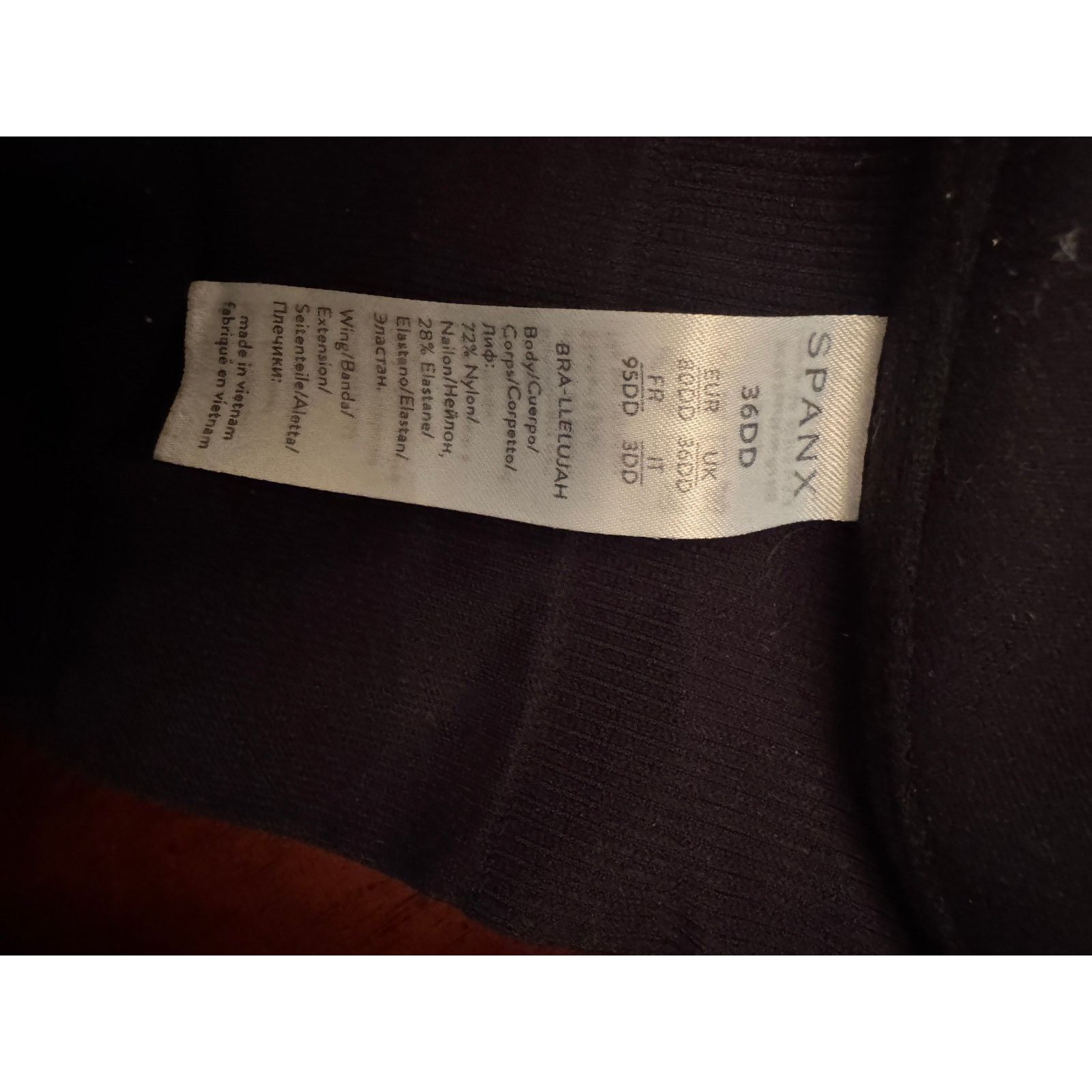 Spanx Spanx Bra Lleluah Black Bra Ladies Size 36DD Size ONE SIZE - 3 Thumbnail