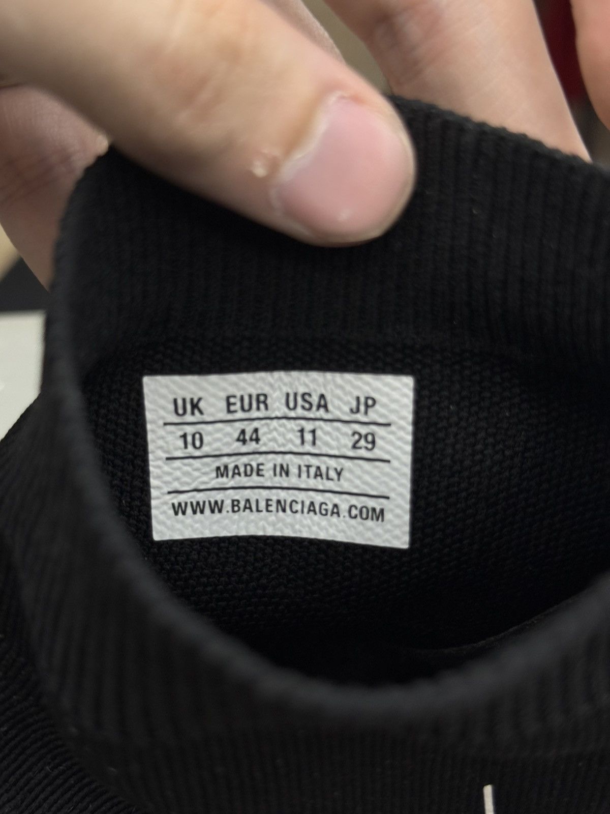 Balenciaga Balenciaga Sock Runner High Top Black White 44EU/11US $995 Size US 11 / EU 44 - 17 Thumbnail