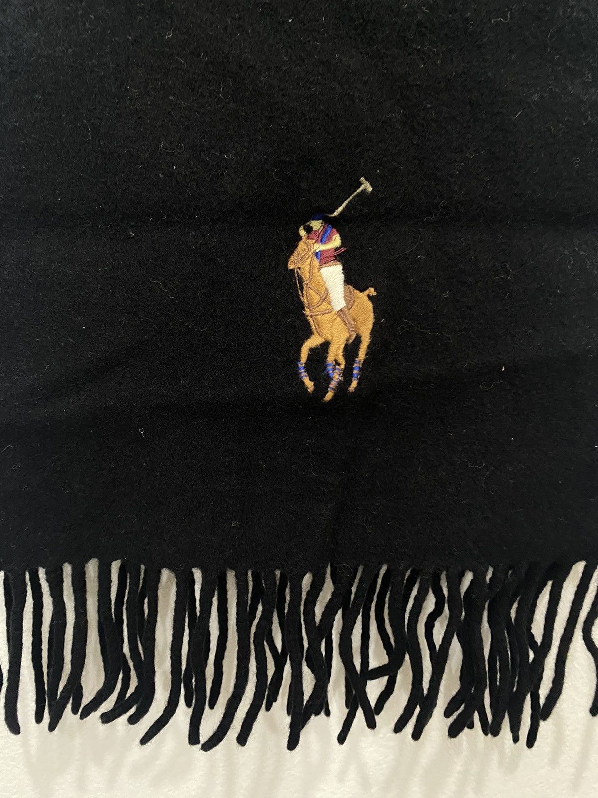 Polo Ralph Lauren Vintage POLO RALPH LAUREN embroidered muffler scarf Size ONE SIZE - 2 Thumbnail