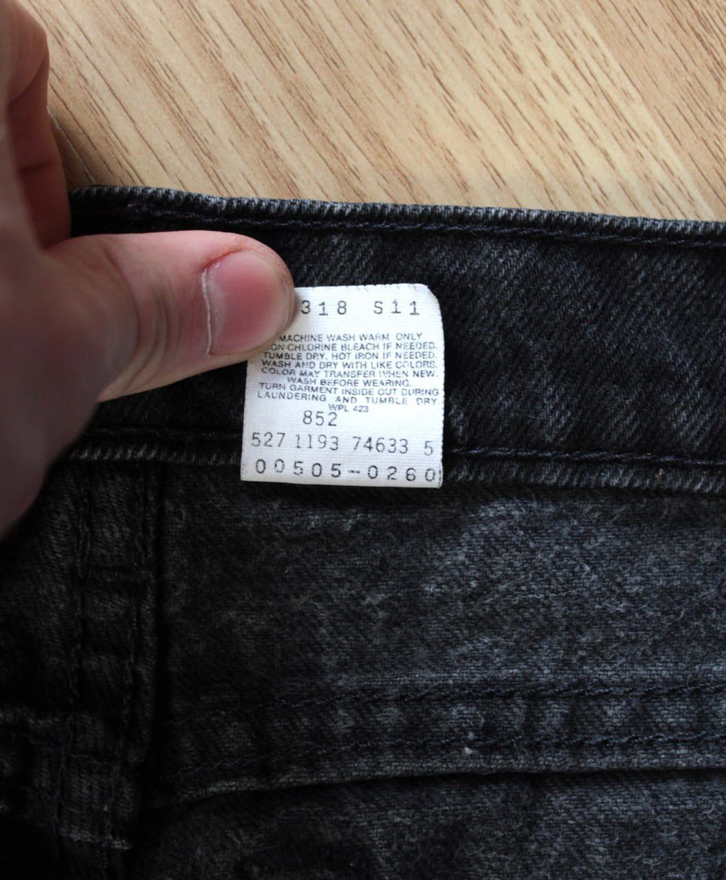 Levi's × Levi's Vintage Clothing 🔥 Levis 505 Vintage Black Denim Jeans Pants Y2K USA RARE Size US 34 / EU 50 - 6 Thumbnail