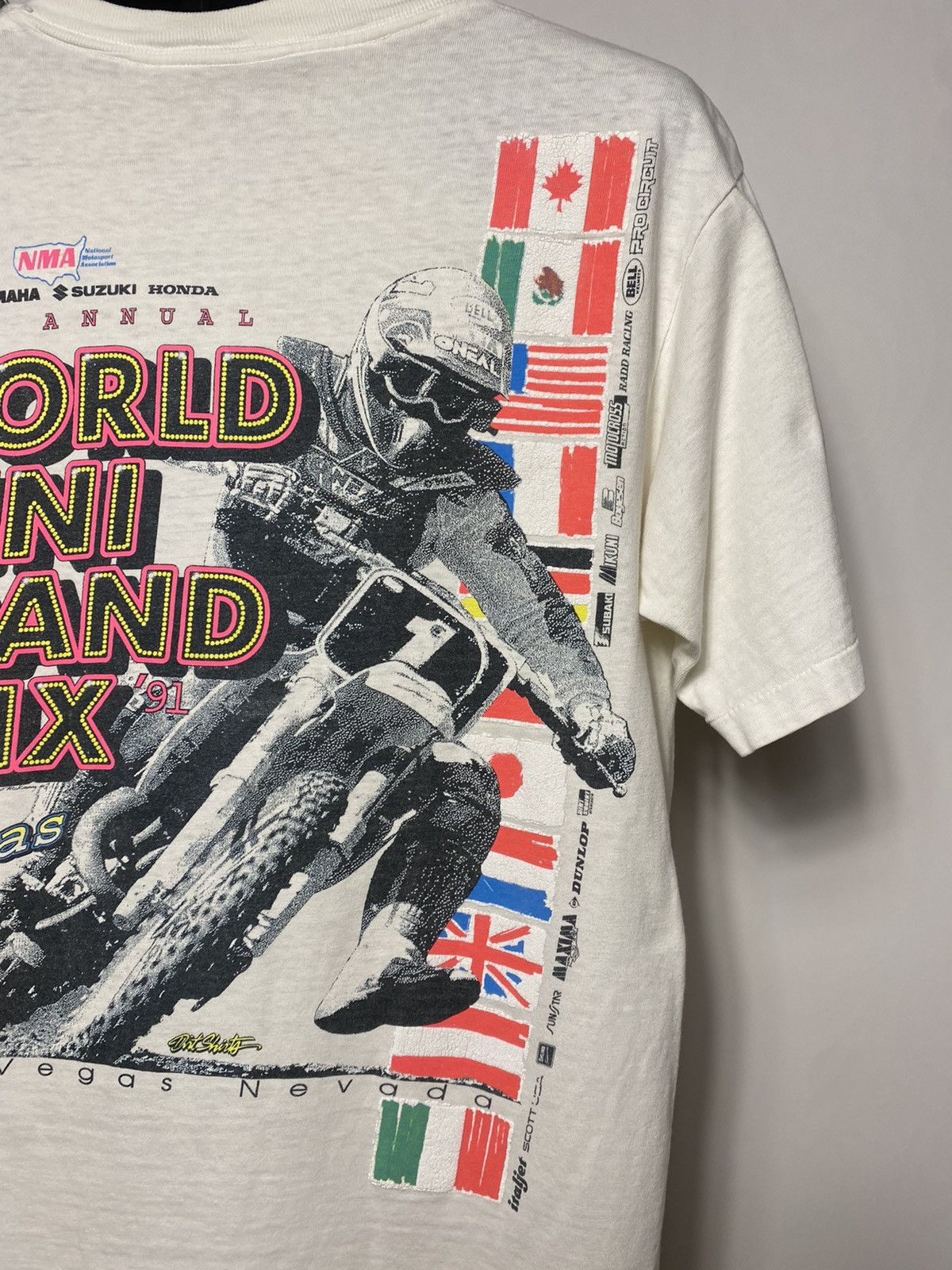 Other Vintage 1991 Las Vegas Oneal World Grand Prix dirt shirt tee Size US XL / EU 56 / 4 - 13 Thumbnail