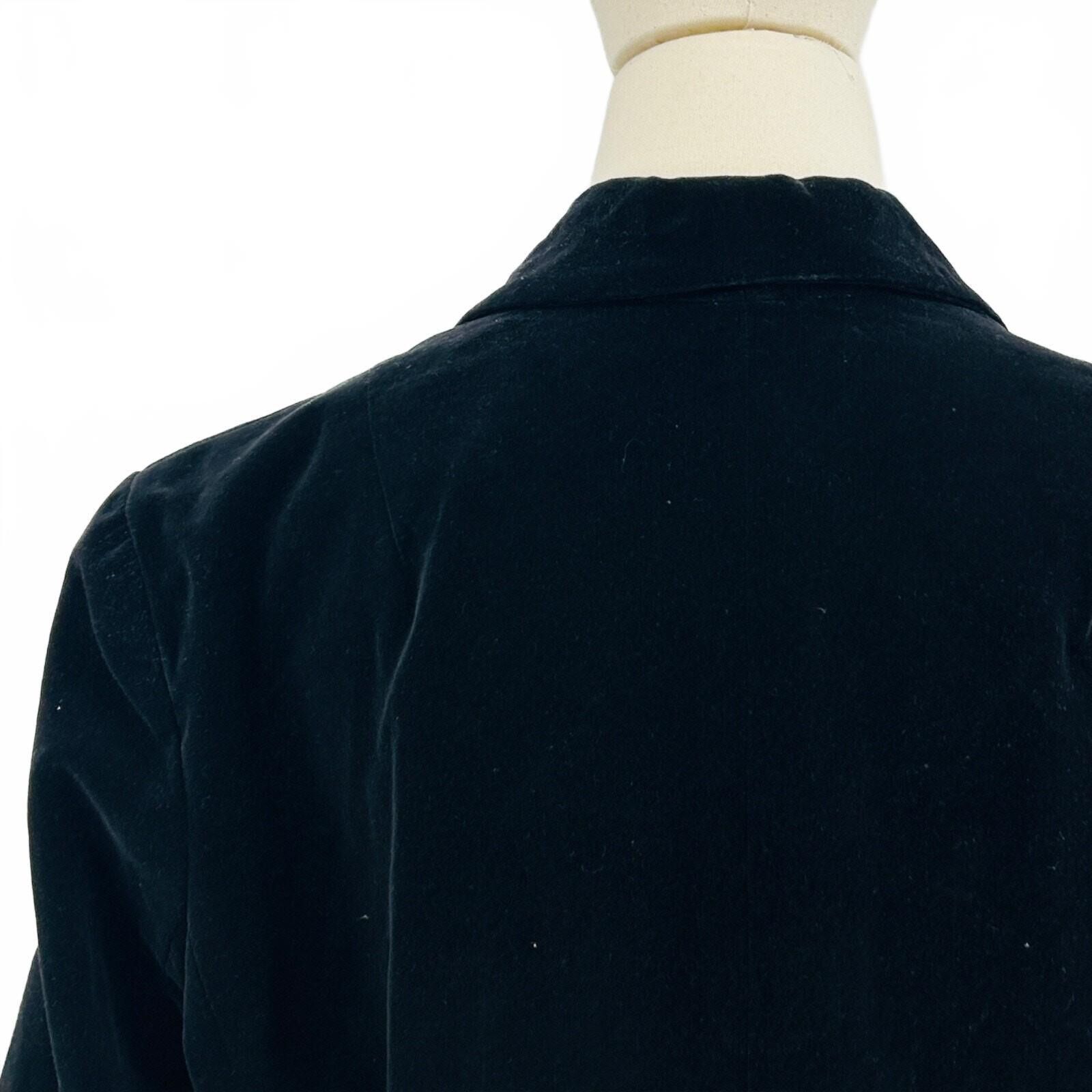 Vintage 70s Sears Black Cotton Velvet Blazer Jacket, Women's (Size Xxl) — image 5 of 6