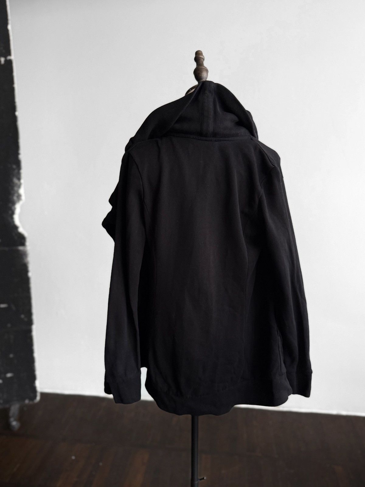 Allsaints AllSaints Black Asymmetric Zip Drape Dahlia Cardigan Sweater Size XS / US 0-2 / IT 36-38 - 6 Thumbnail