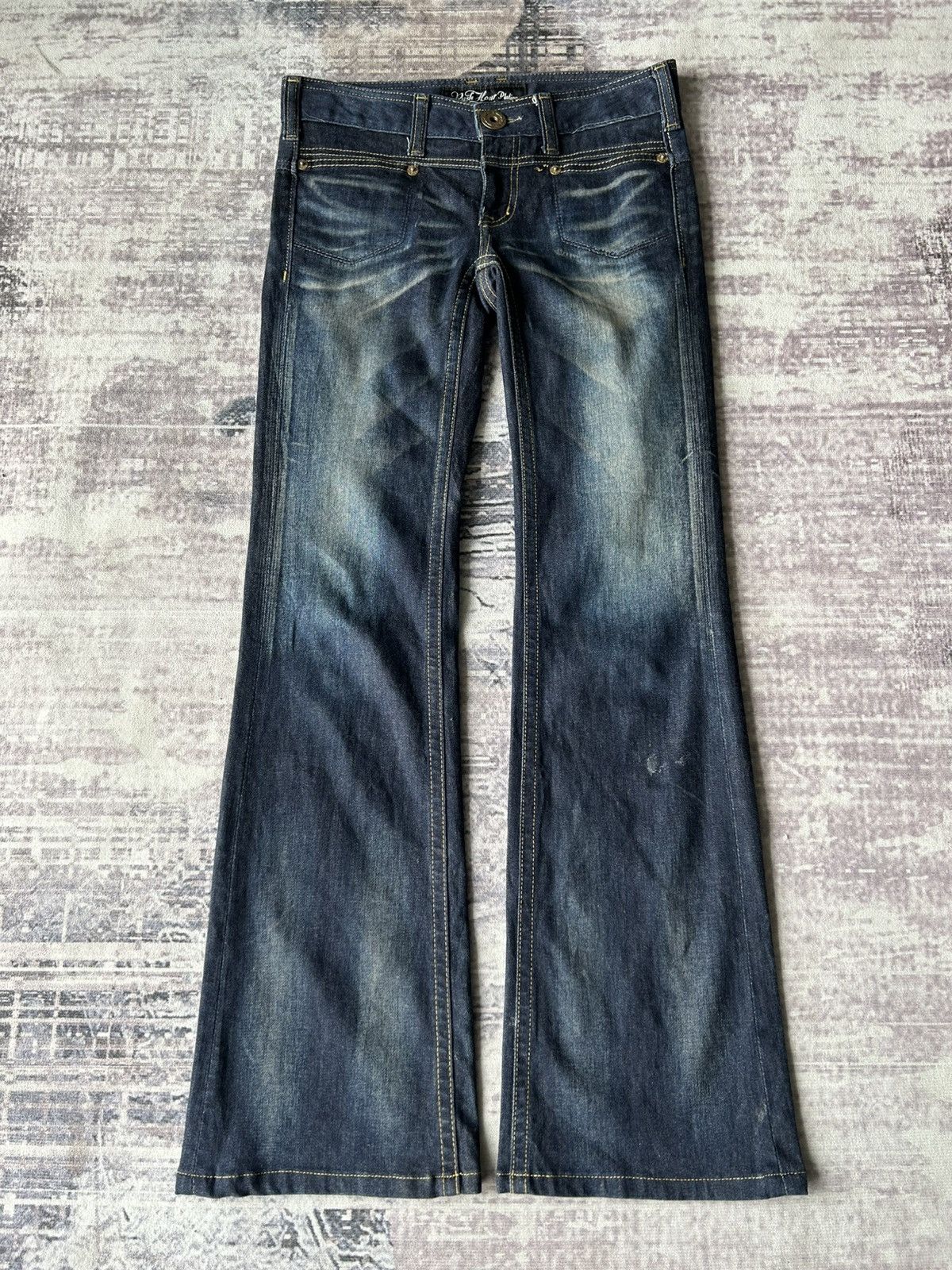 Tornado Mart Rush Hour Flared Mudwash Jeans Size US 31 - 3 Thumbnail