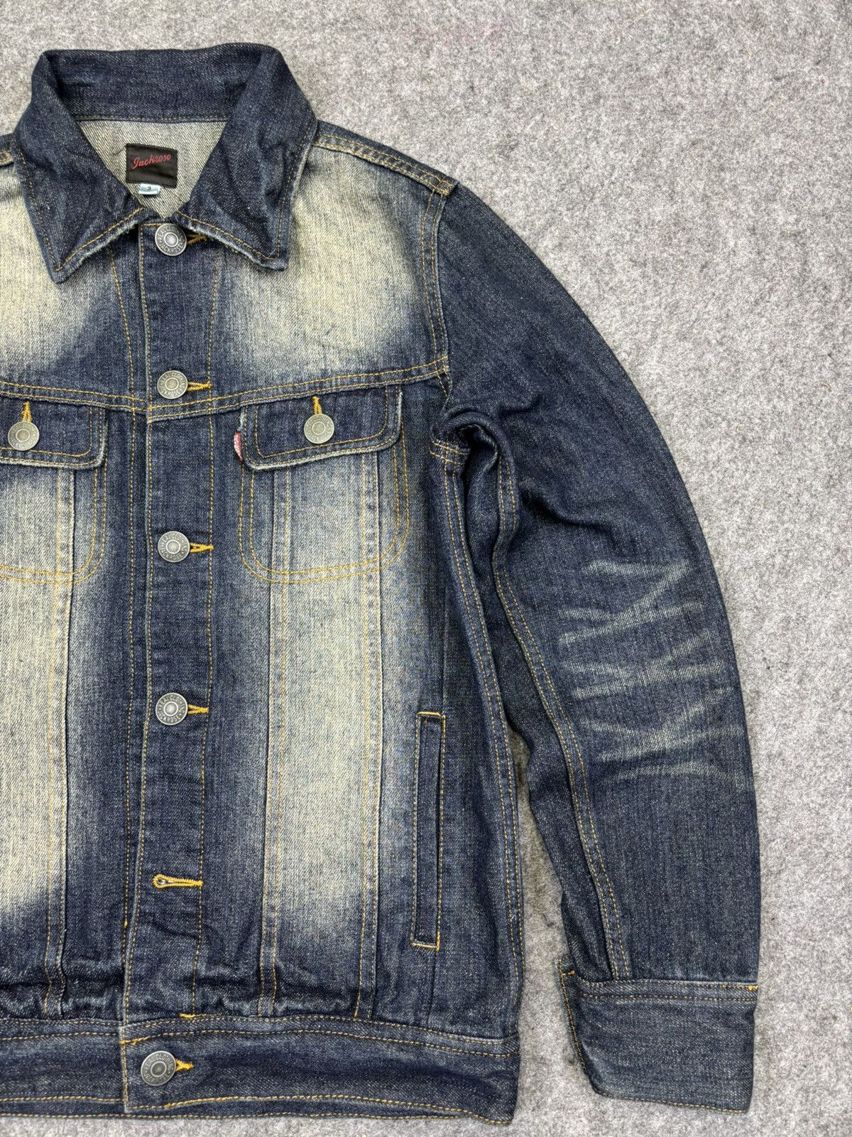 JACKROSE Jackrose Insane Stone Wash Fades Trucker Jacket F819 Size US S / EU 44-46 / 1 - 4 Thumbnail