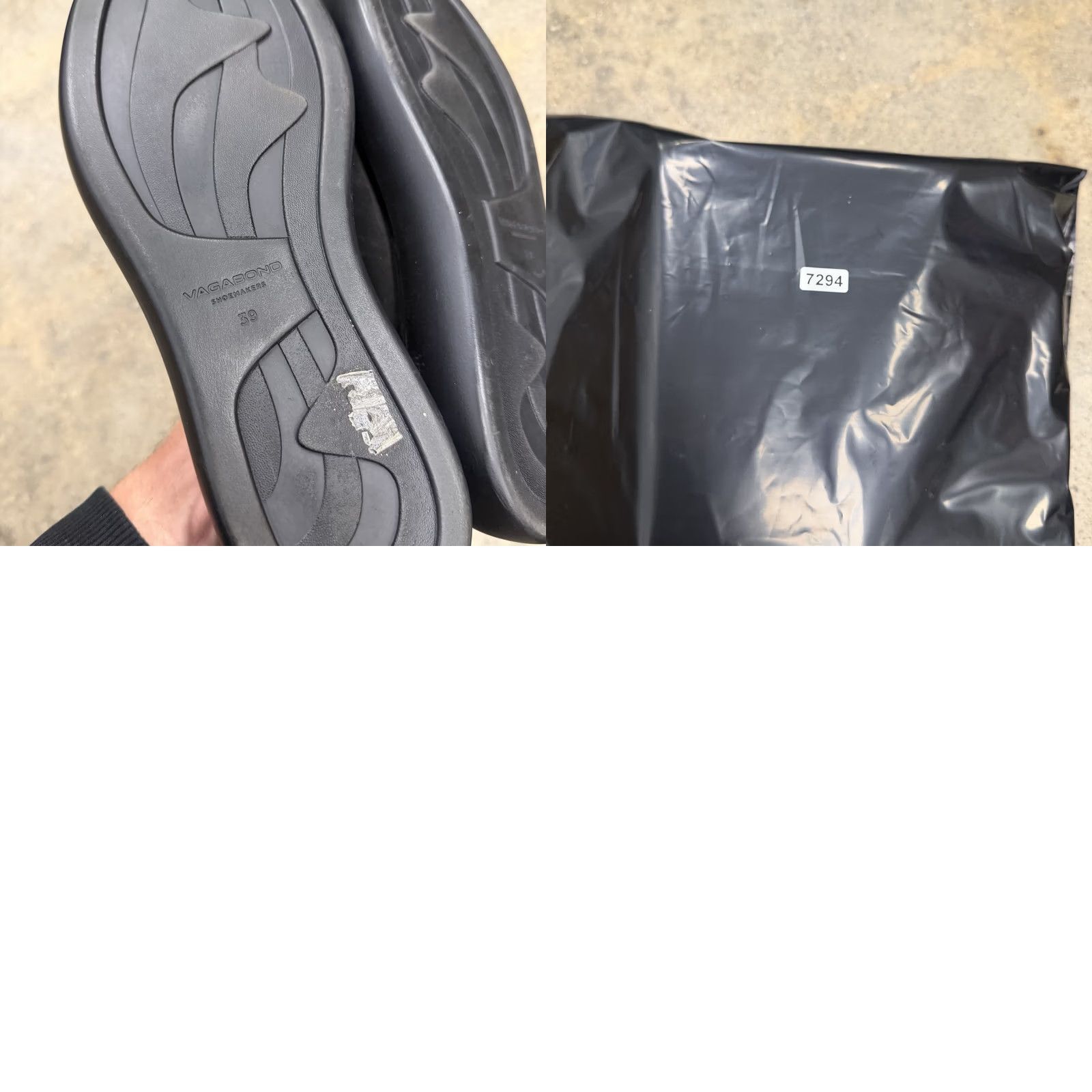 Vagabond Vagabond Courtney Sandals 39 Black Leather Platform Chunky Wedge Slide Open Toe Womens So​le Leather Cushioned Comfort Slip On Size US 6 / IT 36 - 8 Thumbnail