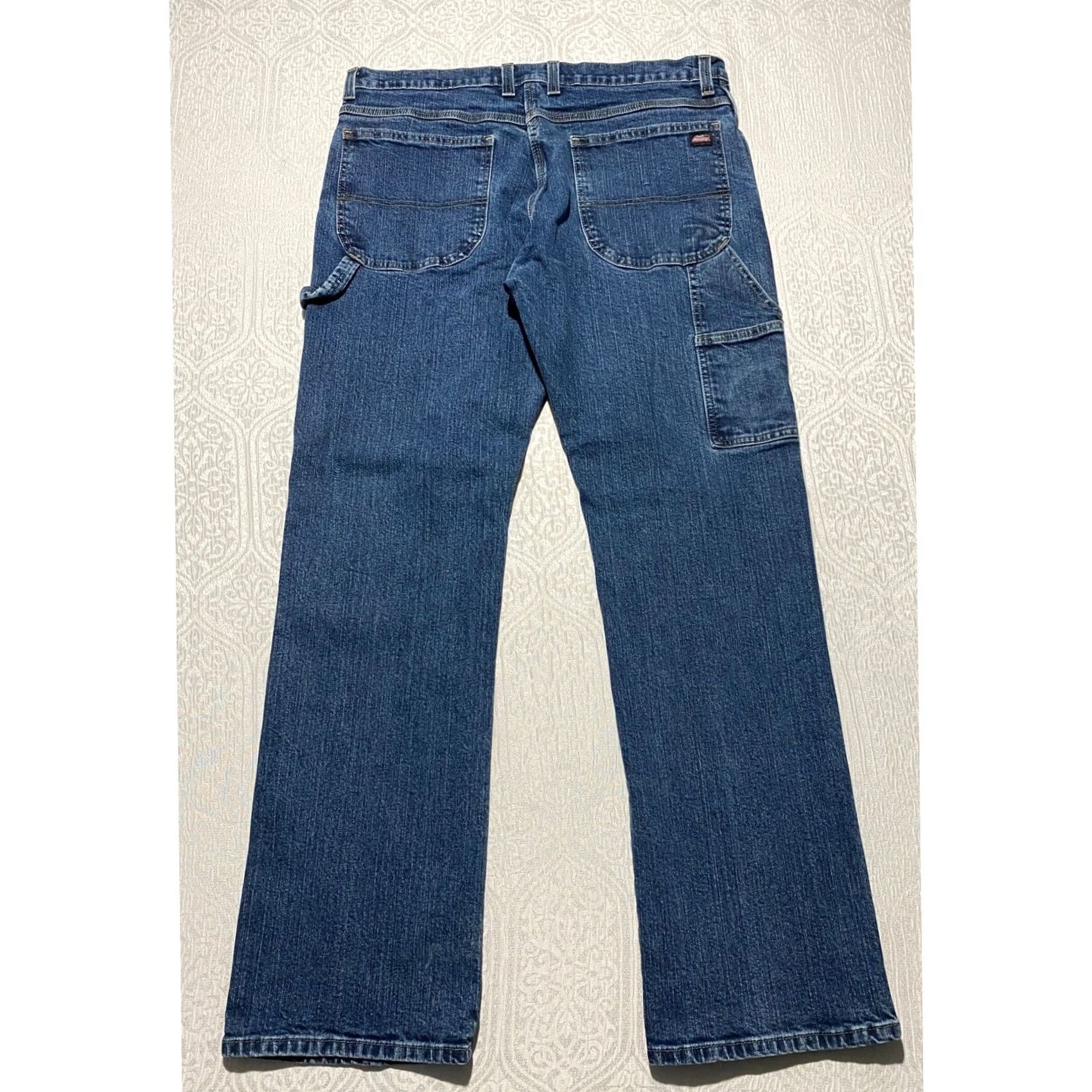 Dickies Dickies Mens Carpenter Jeans Blue Denim Stretch Workwear 36x34 Size US 36 / EU 52 - 2 Thumbnail