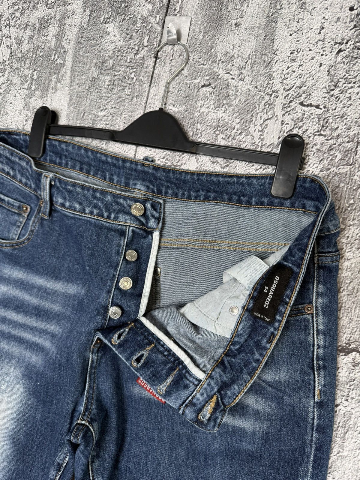 Dsquared2 Dsquared2 Distressed Denim Blue Slim Jeans Men’s Size 54 Size US 38 / EU 54 - 11 Thumbnail