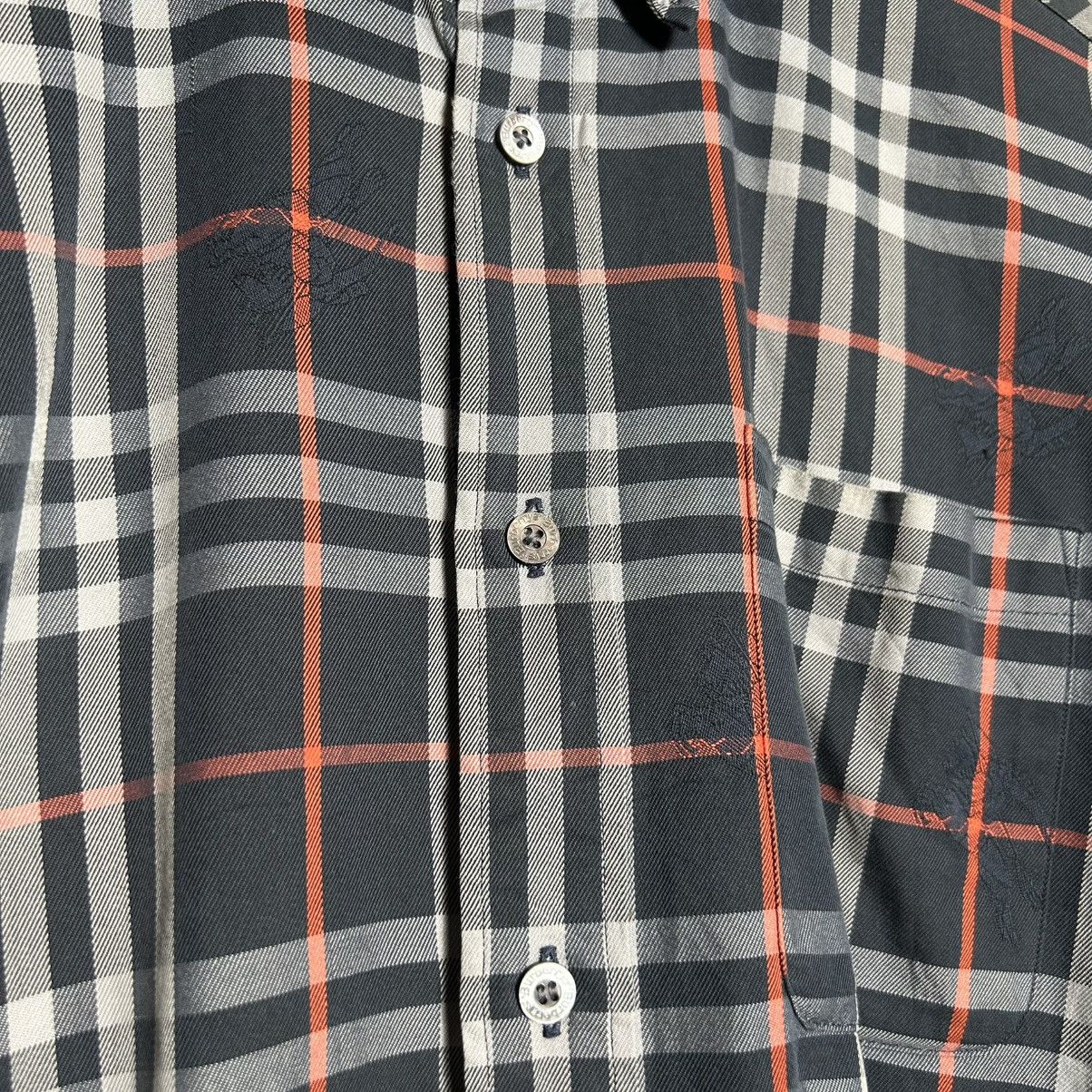 Burberry × Vintage Vintage Burberrys Black Label Nova Check Logo Monogram Shirt Size US M / EU 48-50 / 2 - 6 Thumbnail
