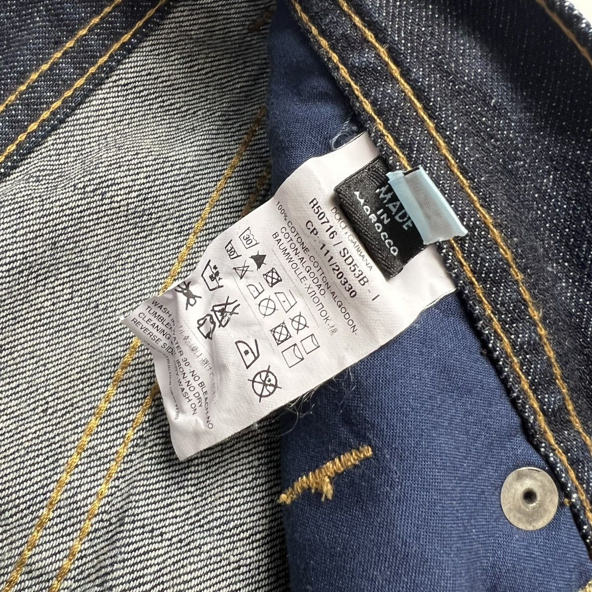 Dolce & Gabbana × Vintage Dolce Gabbana vintage distressed denim jeans Size 28" / US 6 / IT 42 - 6 Thumbnail