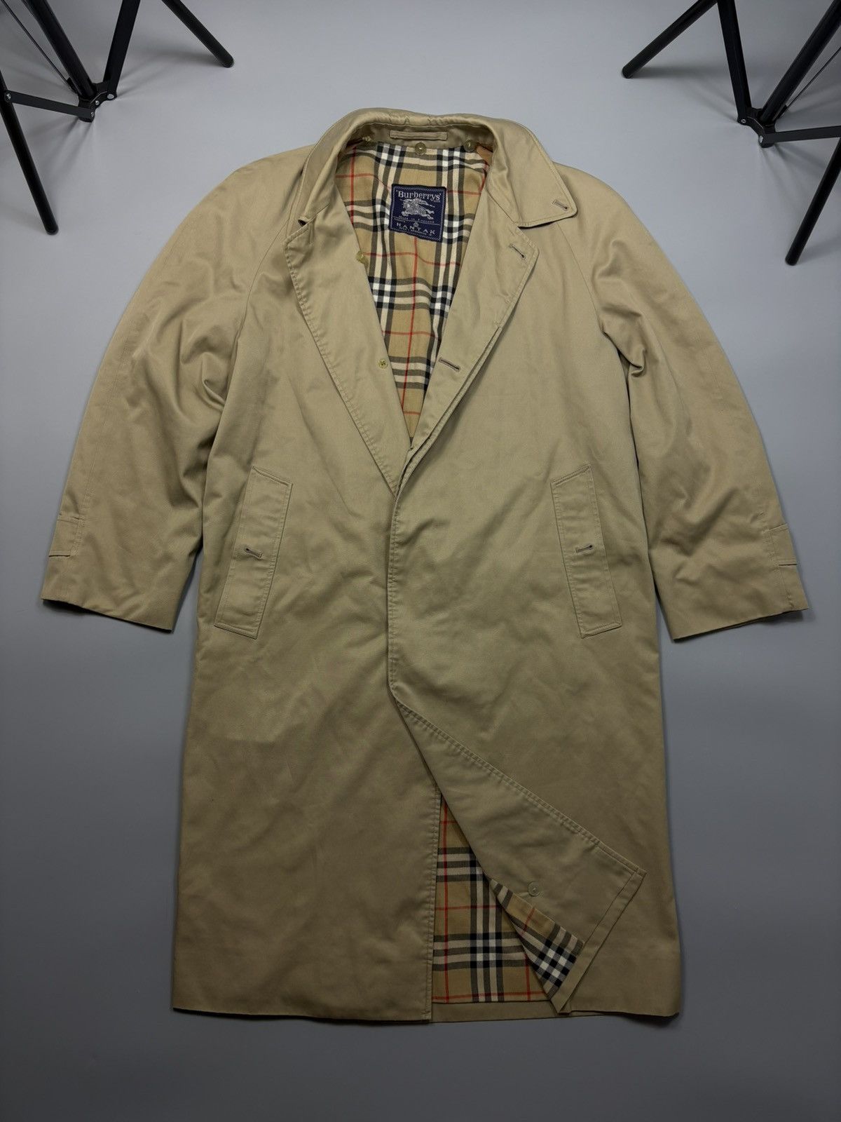 Burberry Burberry Vintage Trench Coat Nova Check England 90s l Size US L / EU 52-54 / 3 - 1 Thumbnail